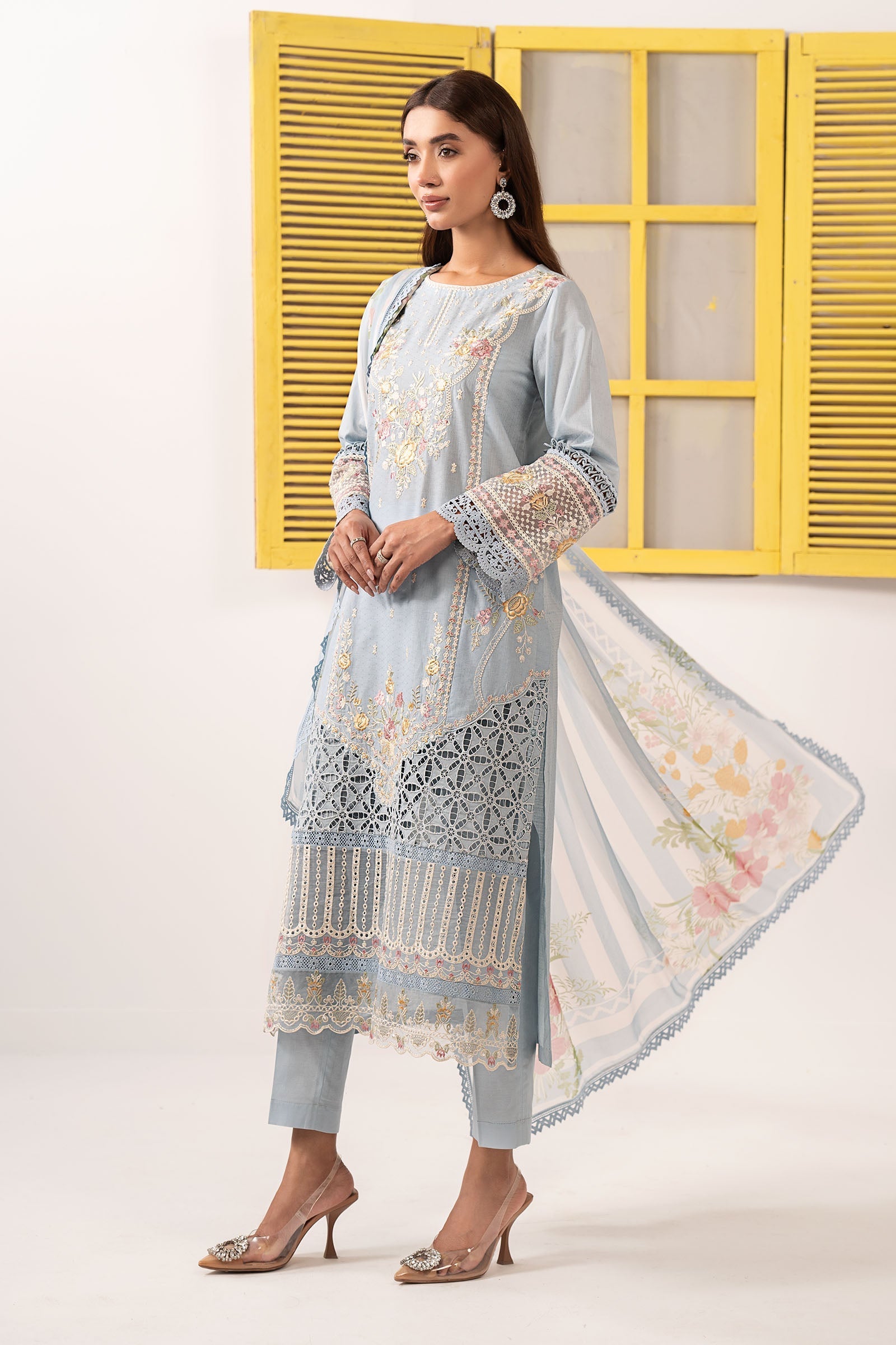 Maria B | Eid Collection 26 | 3 Piece Embroidered Dobby Lawn Suit