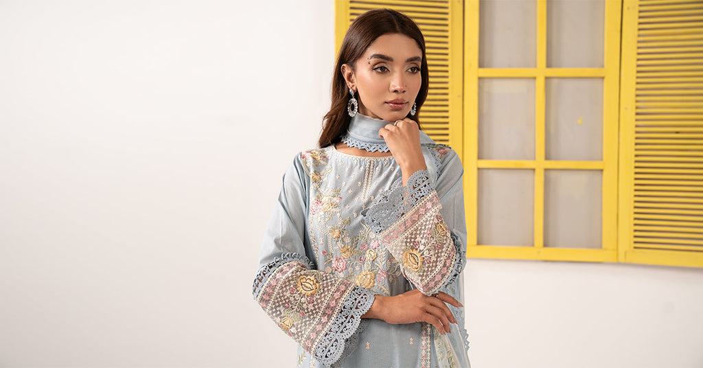 Maria B | Eid Collection 26 | 3 Piece Embroidered Dobby Lawn Suit