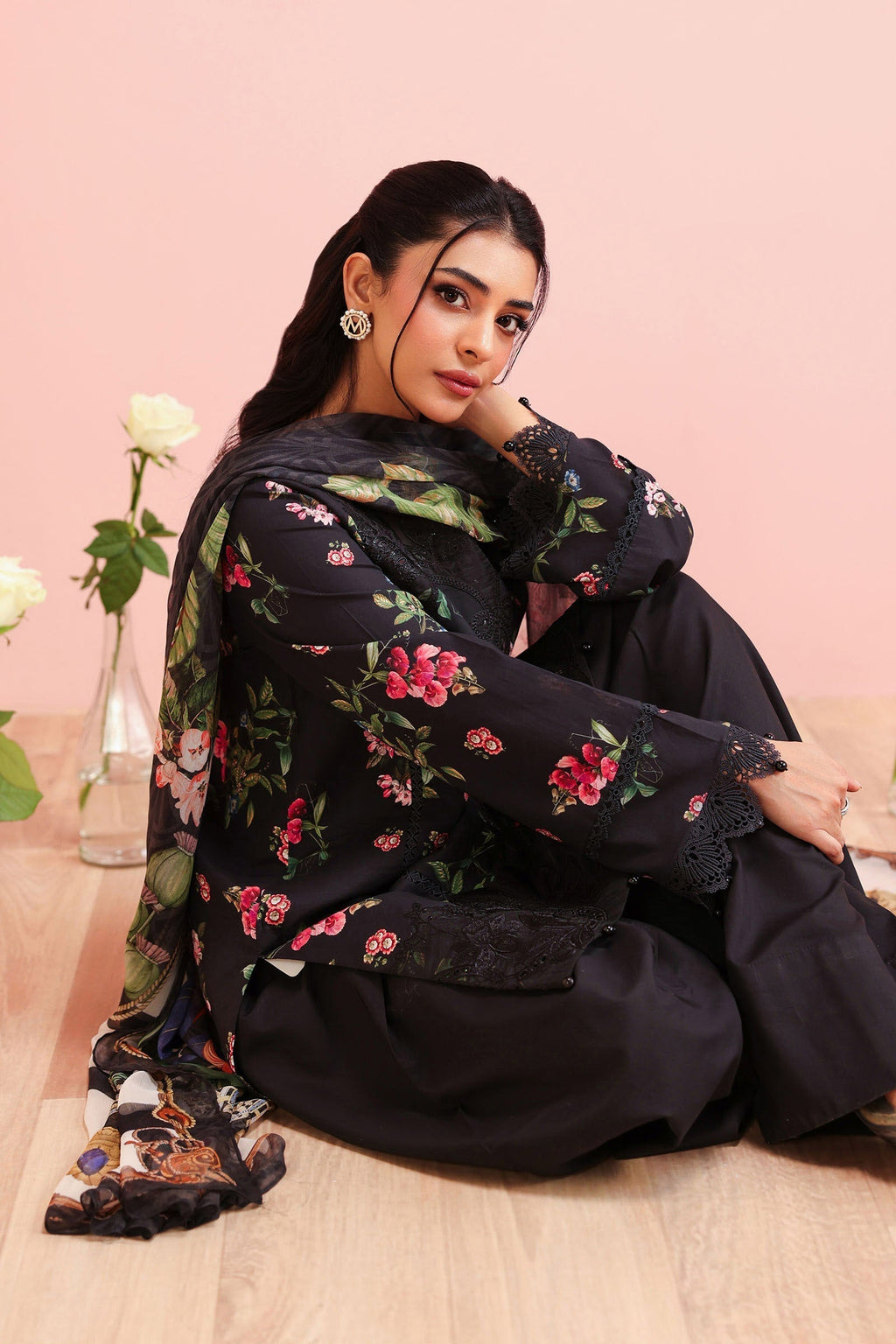 Maria B | Luxury Winter Pret 25 | DW-PF25-06-Black