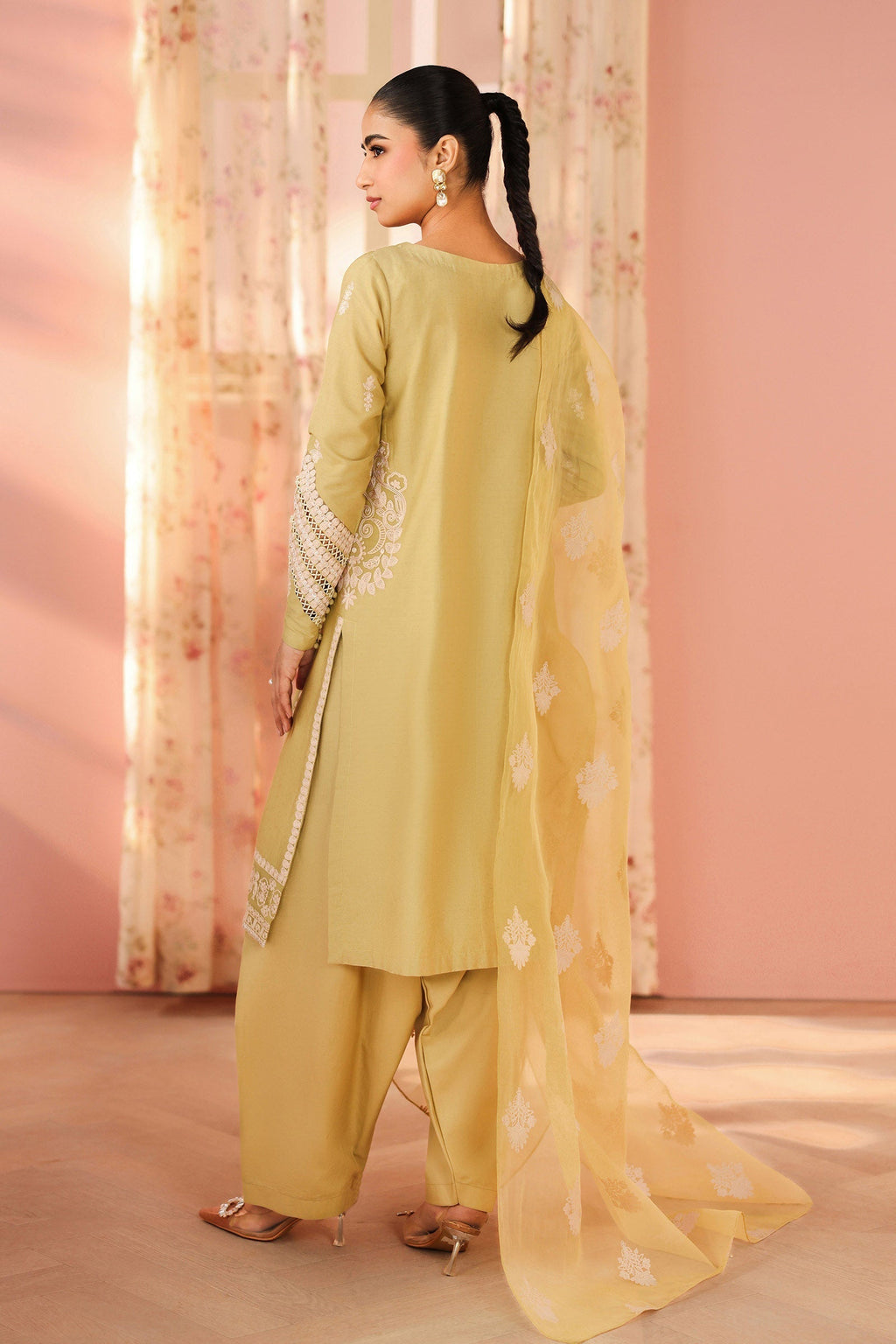 Maria B | Luxury Winter Pret 25 | DW-PF25-34-Light Green