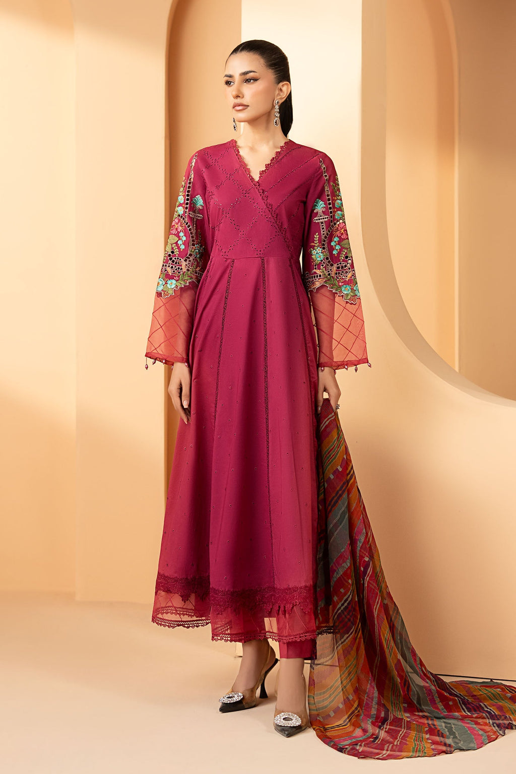 Maria B | Eid Collection 26 | 3 Piece Embroidered Dobby Lawn Suit