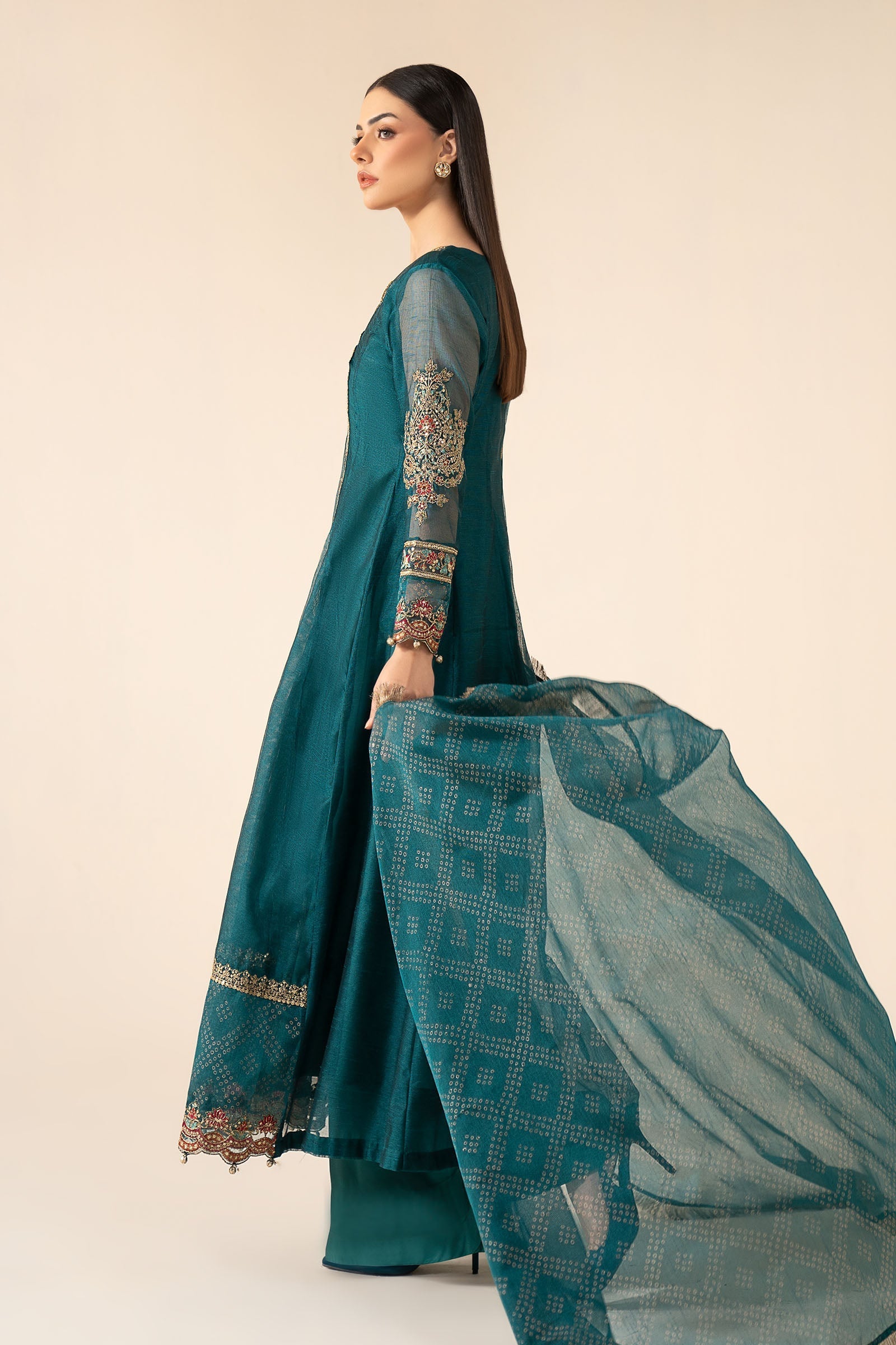 Maria B | Eid Collection 26 | 3 Piece Embroidered Cotton Net Suit