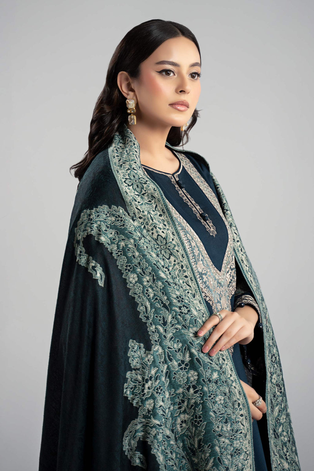 Maria B | Eid Collection 26 | 3 Piece Embroidered Marina Twill  Suit