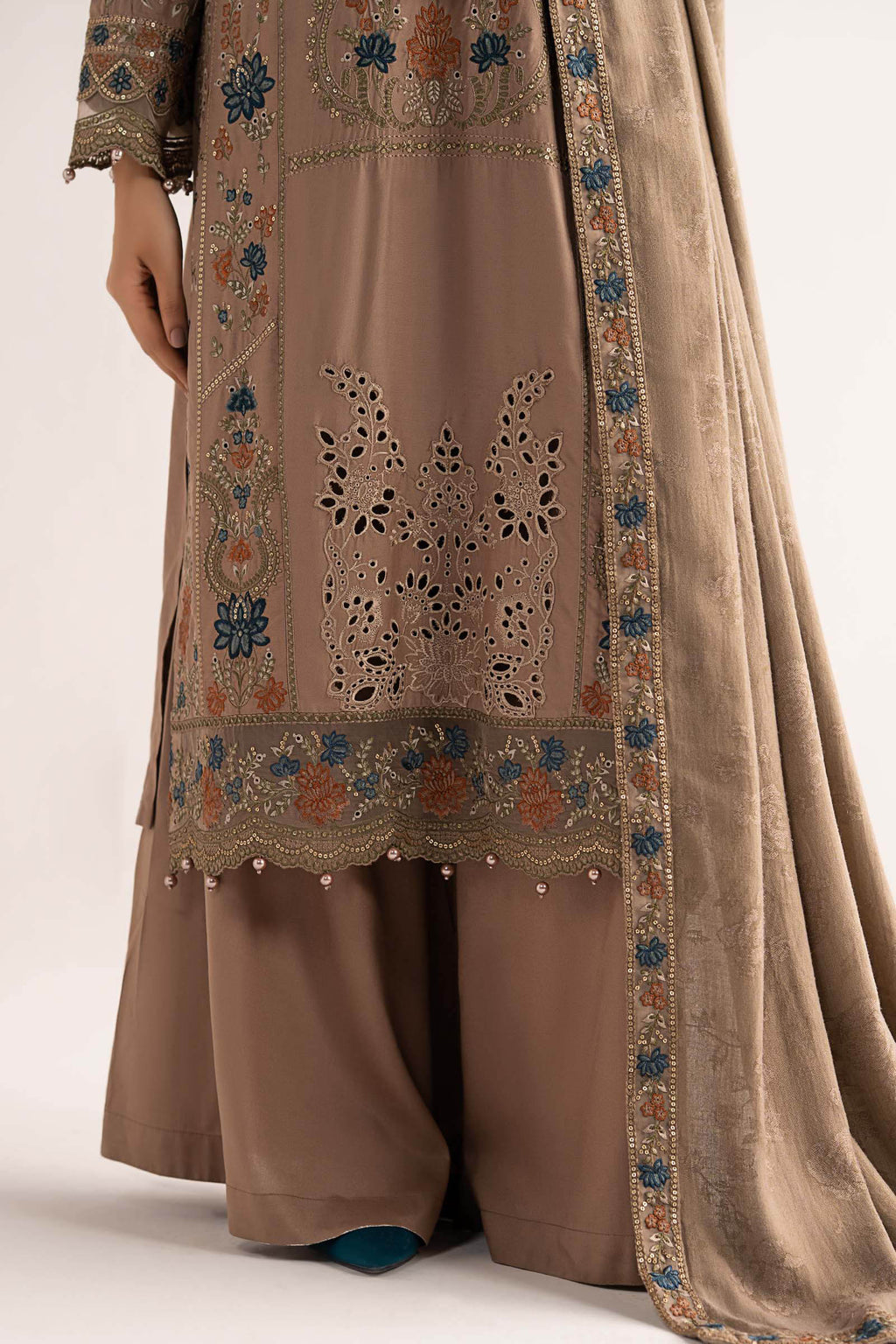 Maria B | Eid Collection 26 | 3 Piece Embroidered Linen Suit