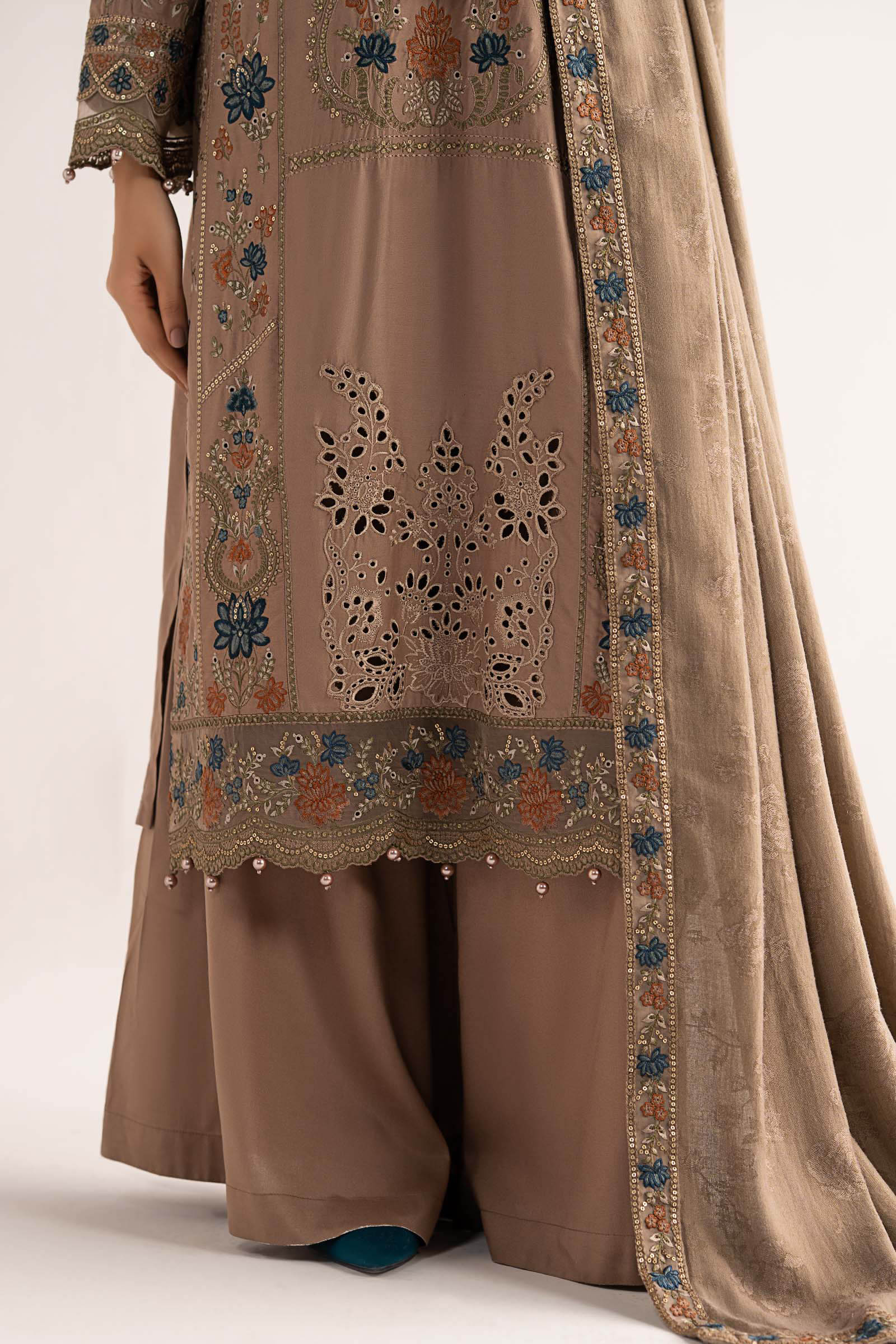 Maria B | Eid Collection 26 | 3 Piece Embroidered Linen Suit