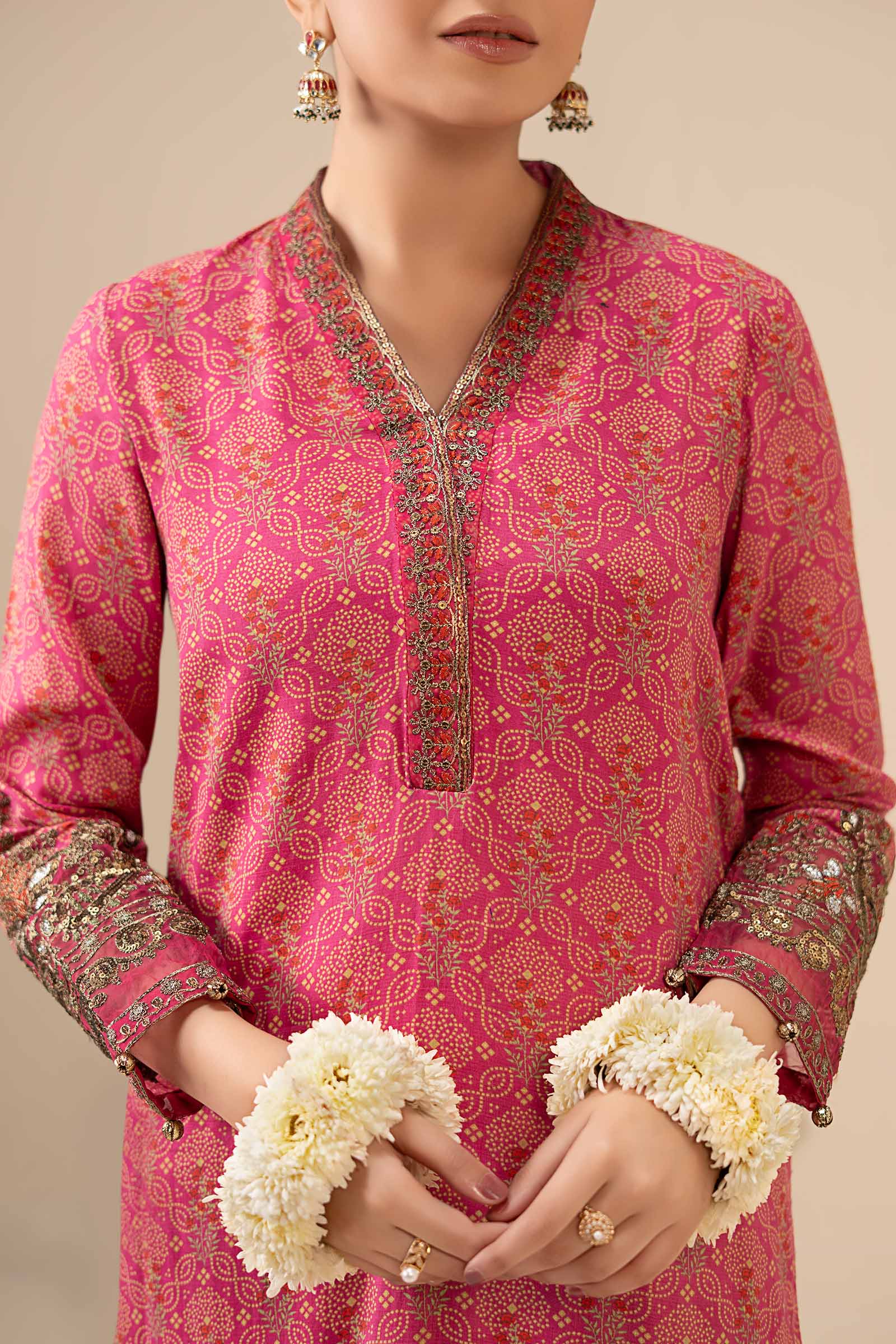 Maria B | Eid Collection 26 | 2 Piece Embroidered Raw Silk Suit