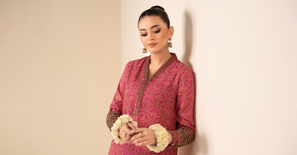 Maria B | Eid Collection 26 | 2 Piece Embroidered Raw Silk Suit