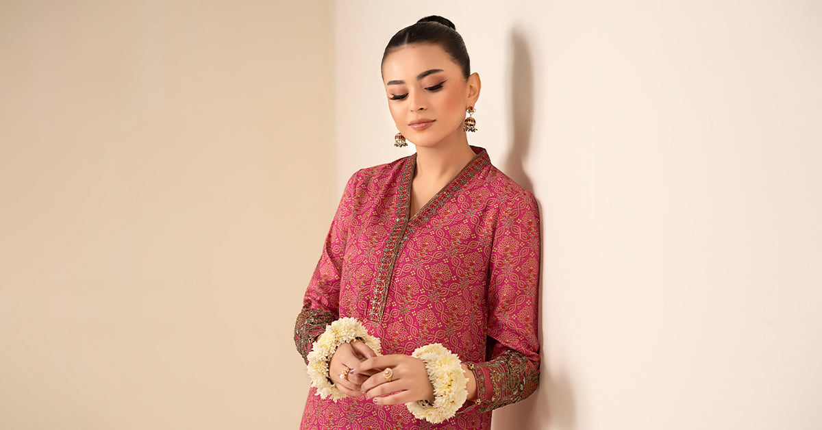 Maria B | Eid Collection 26 | 2 Piece Embroidered Raw Silk Suit