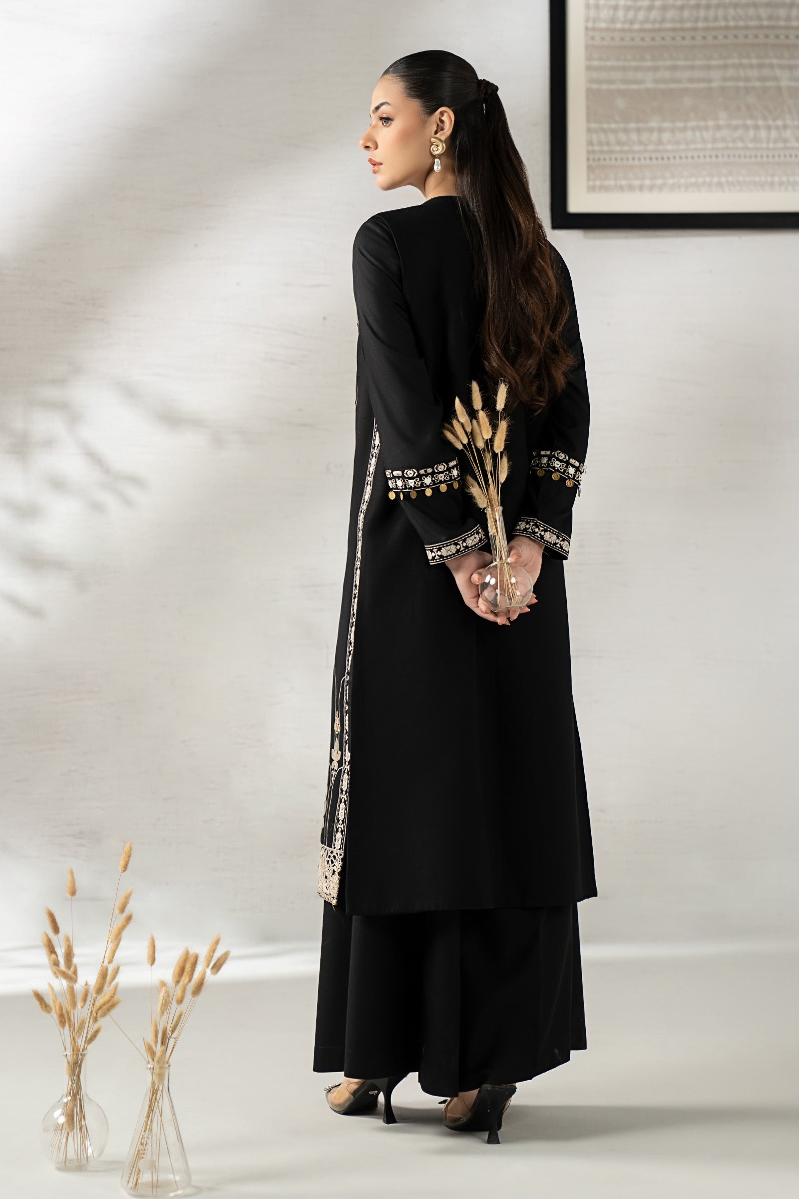 Maria B | Eid Collection 26 | 3 Piece Embroidered Khaddar Suit