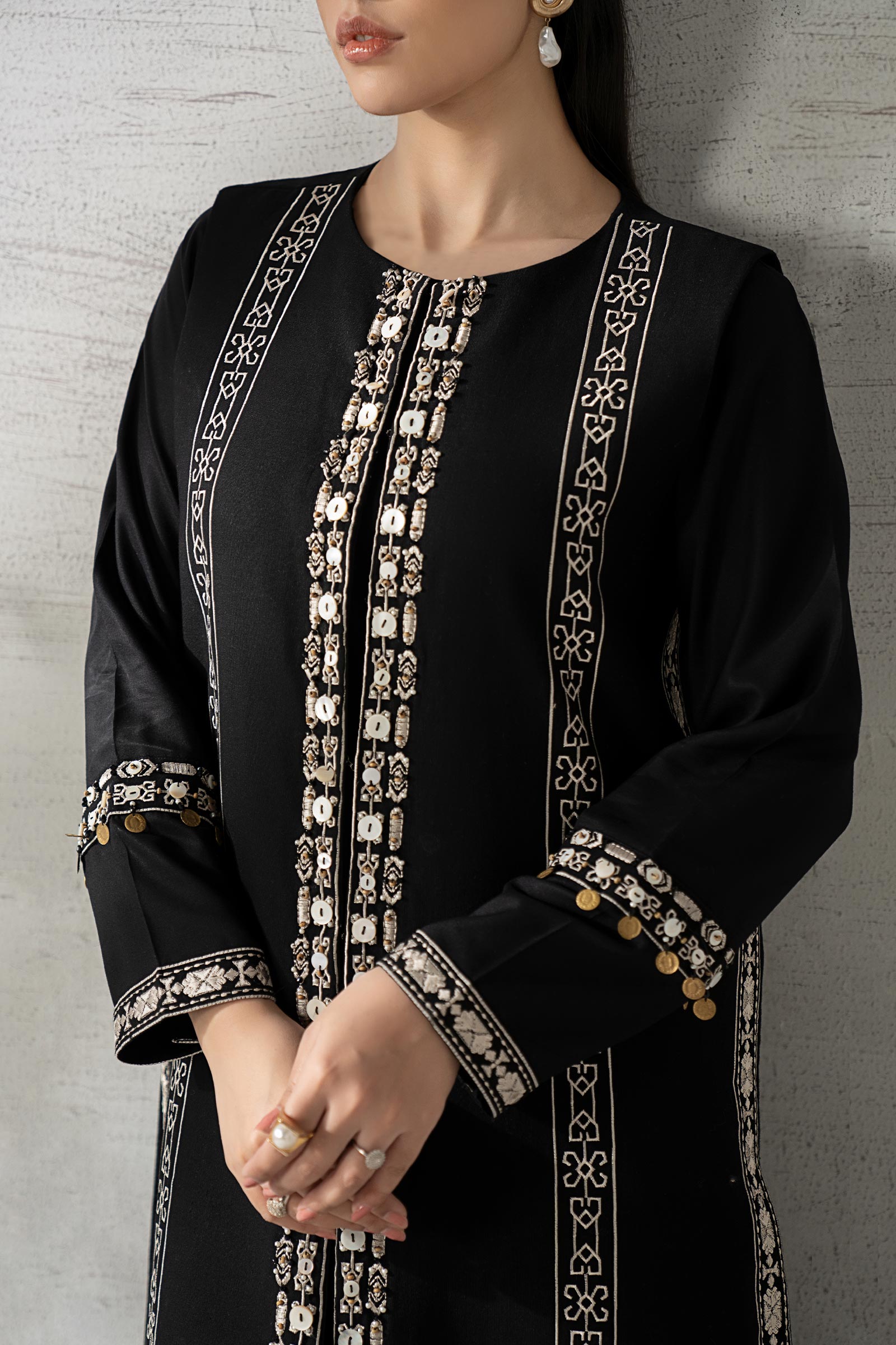 Maria B | Eid Collection 26 | 3 Piece Embroidered Khaddar Suit