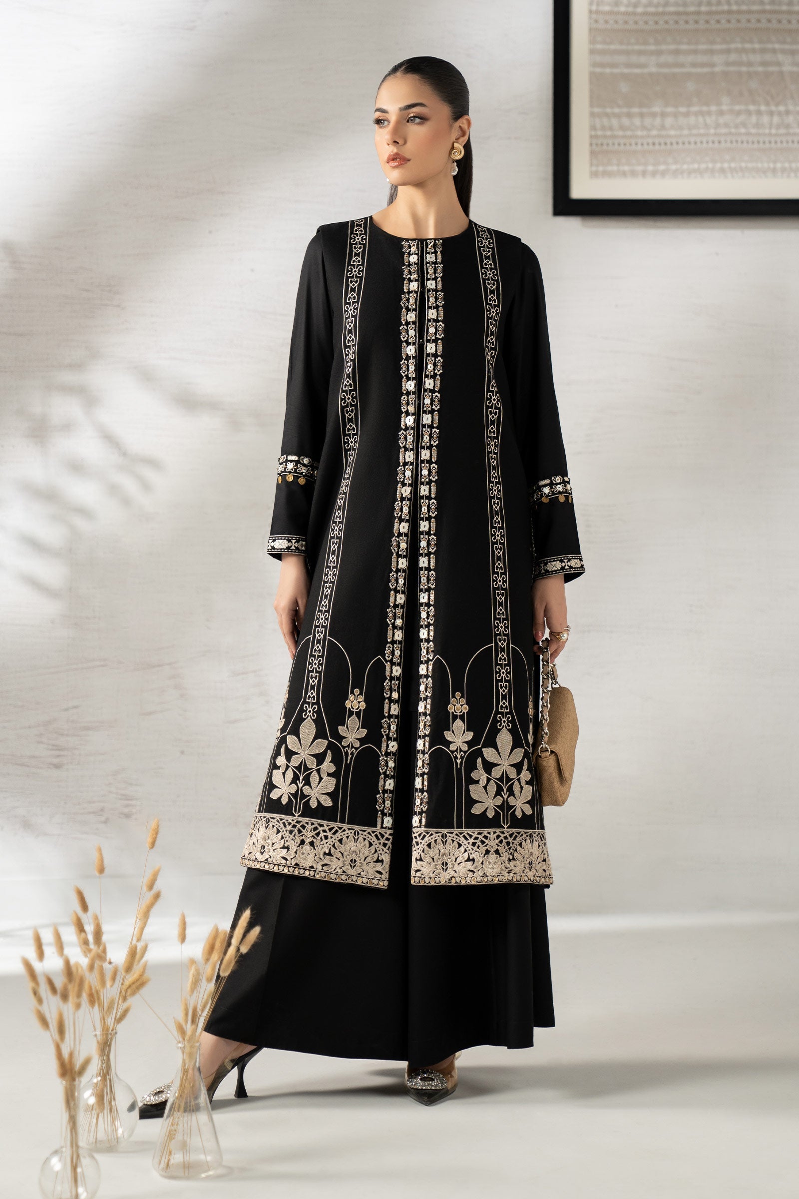 Maria B | Eid Collection 26 | 3 Piece Embroidered Khaddar Suit