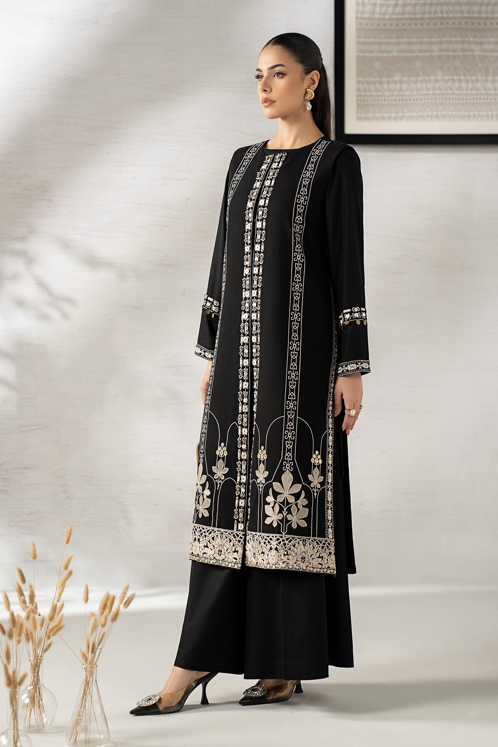 Maria B | Eid Collection 26 | 3 Piece Embroidered Khaddar Suit