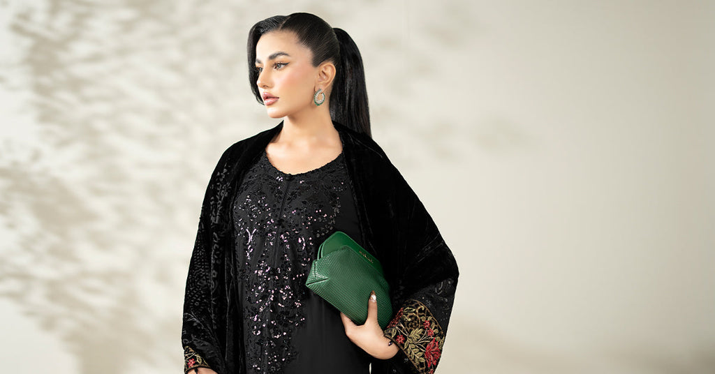 Maria B | Luxury Winter Pret 25 | DW-W25-20-Black