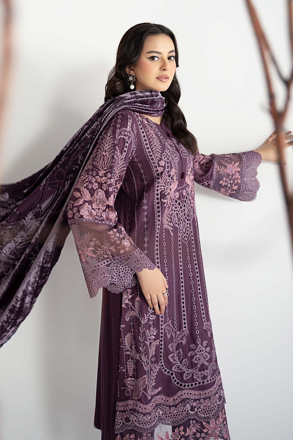 Maria B | Luxury Winter Pret 25 | DW-W25-24-Purple