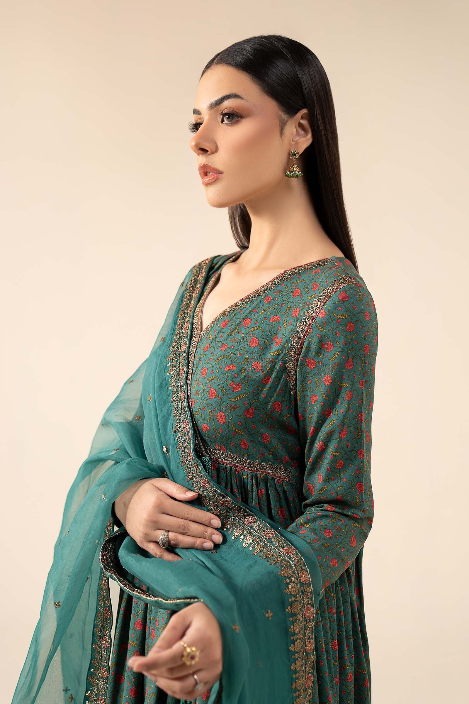 Maria B | Eid Collection 26 | 3 Piece Embroidered Linen Suit