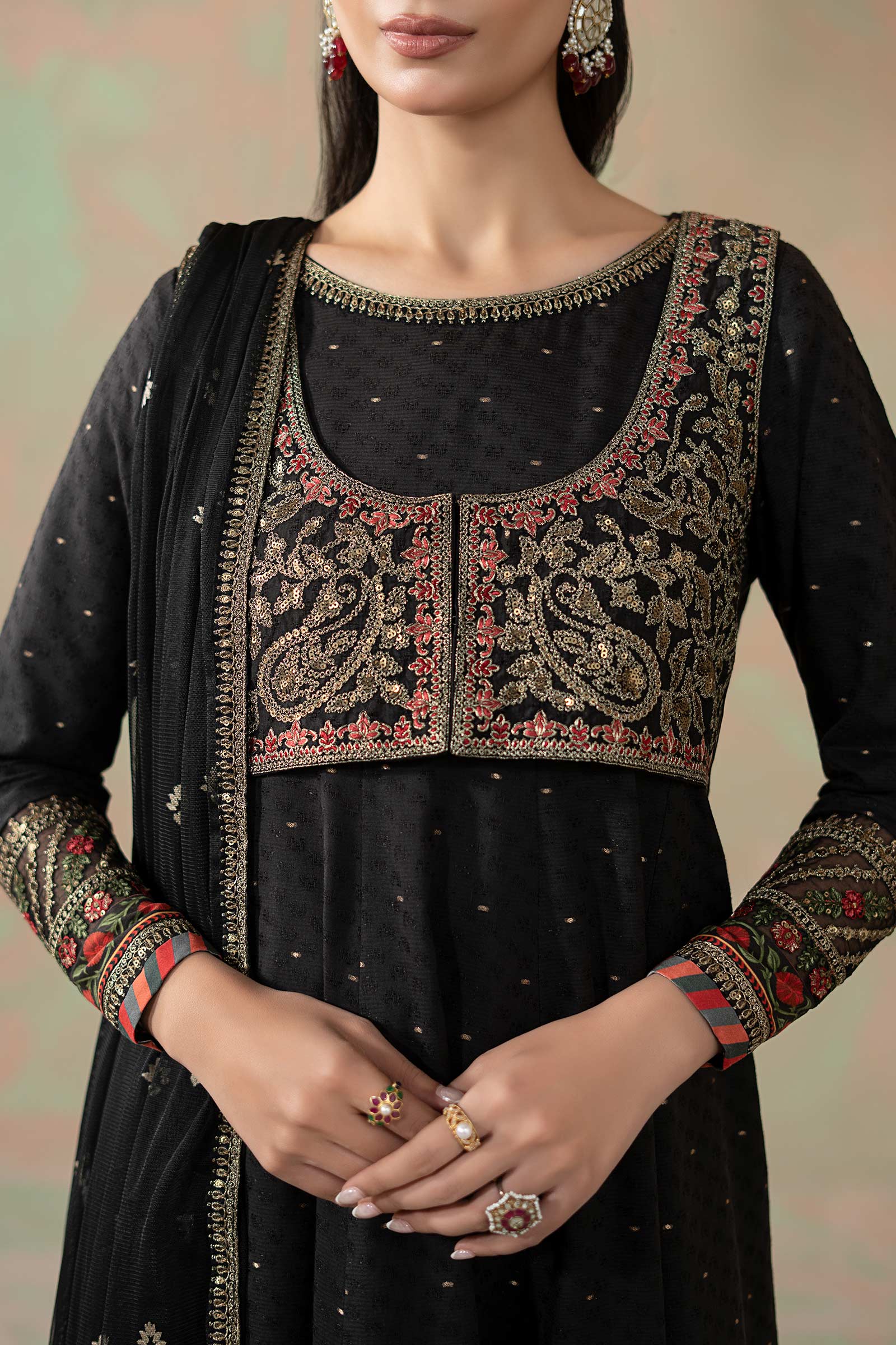 Maria B | Eid Collection 26 | 3 Piece Embroidered Filament Viscose Suit