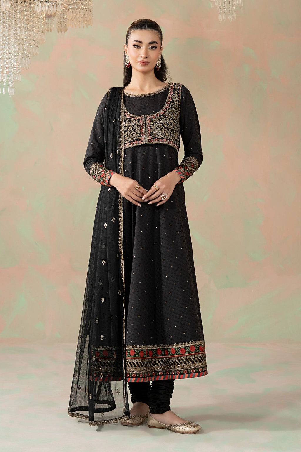Maria B | Eid Collection 26 | 3 Piece Embroidered Filament Viscose Suit