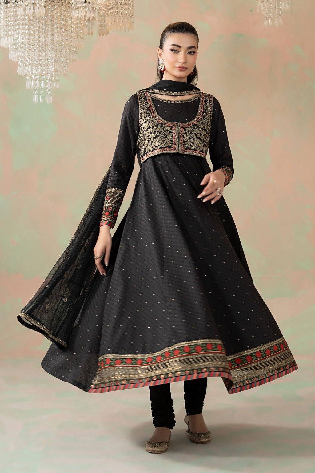 Maria B | Eid Collection 26 | 3 Piece Embroidered Filament Viscose Suit