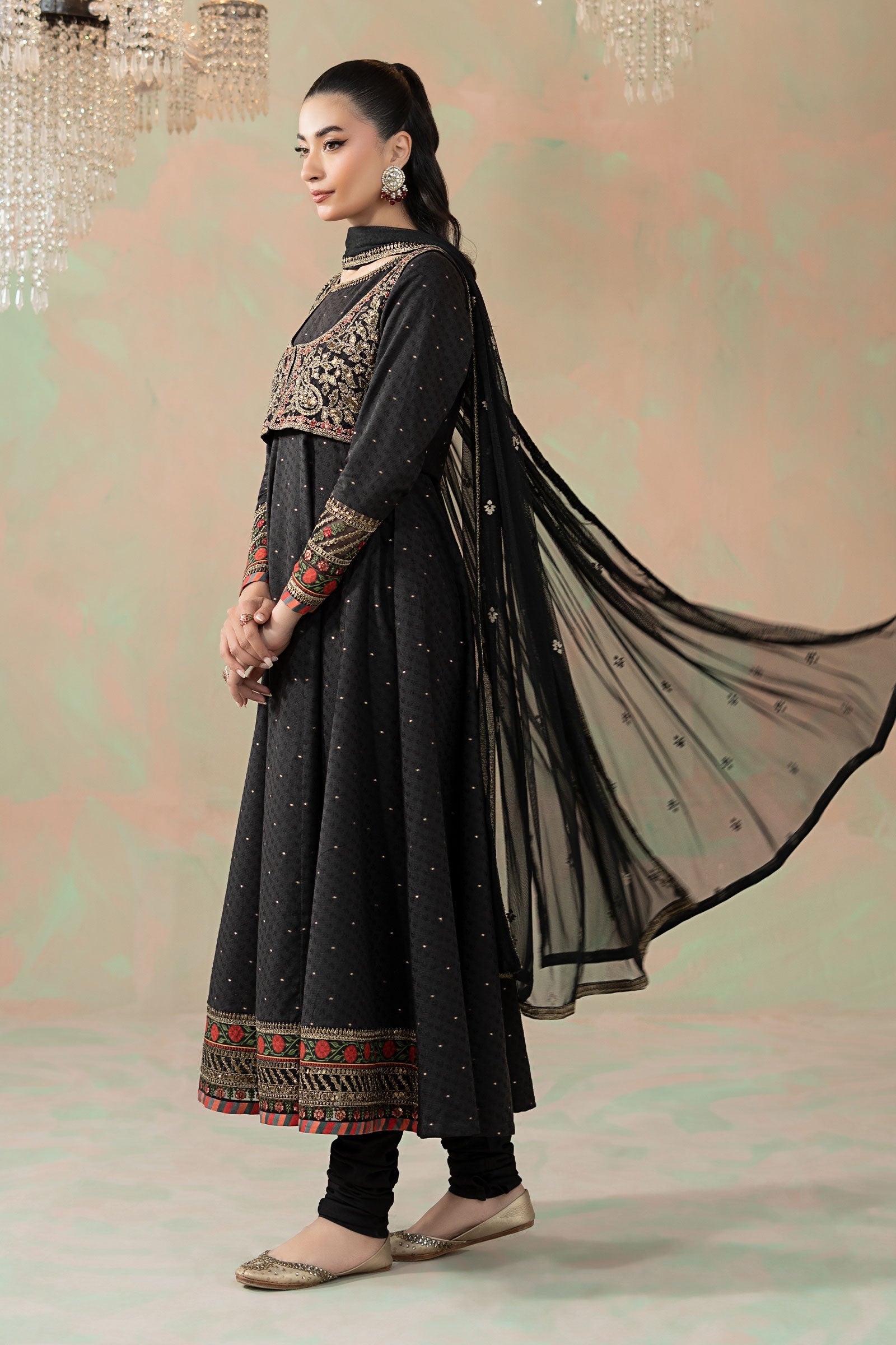 Maria B | Eid Collection 26 | 3 Piece Embroidered Filament Viscose Suit