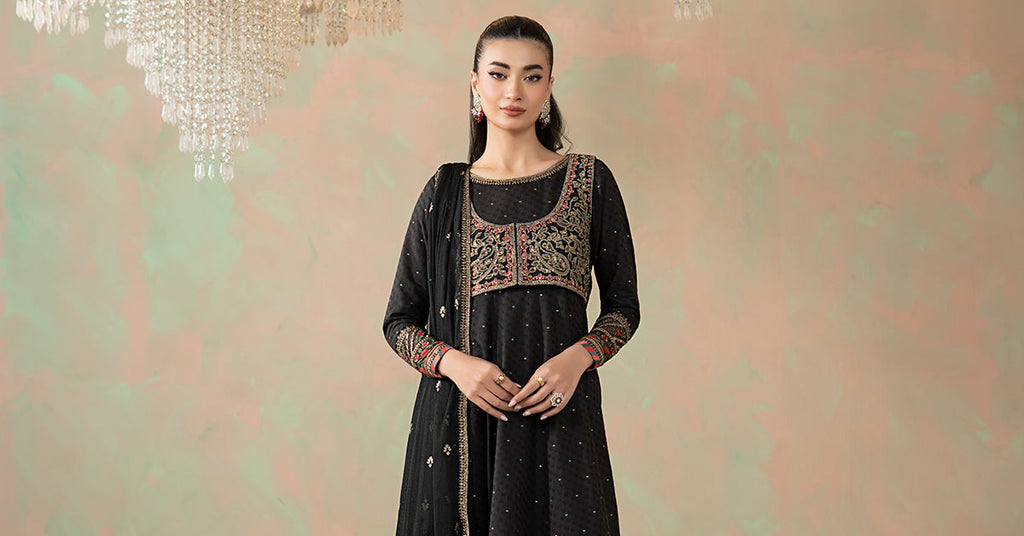 Maria B | Eid Collection 26 | 3 Piece Embroidered Filament Viscose Suit