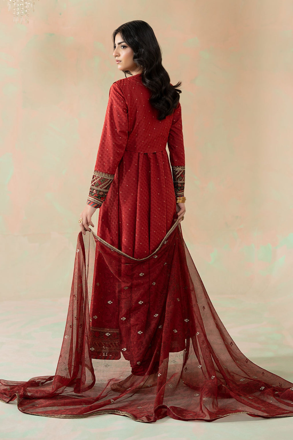 Maria B | Eid Collection 26 | 3 Piece Embroidered Filament Viscose Suit