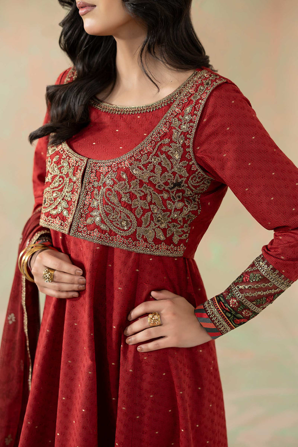 Maria B | Eid Collection 26 | 3 Piece Embroidered Filament Viscose Suit