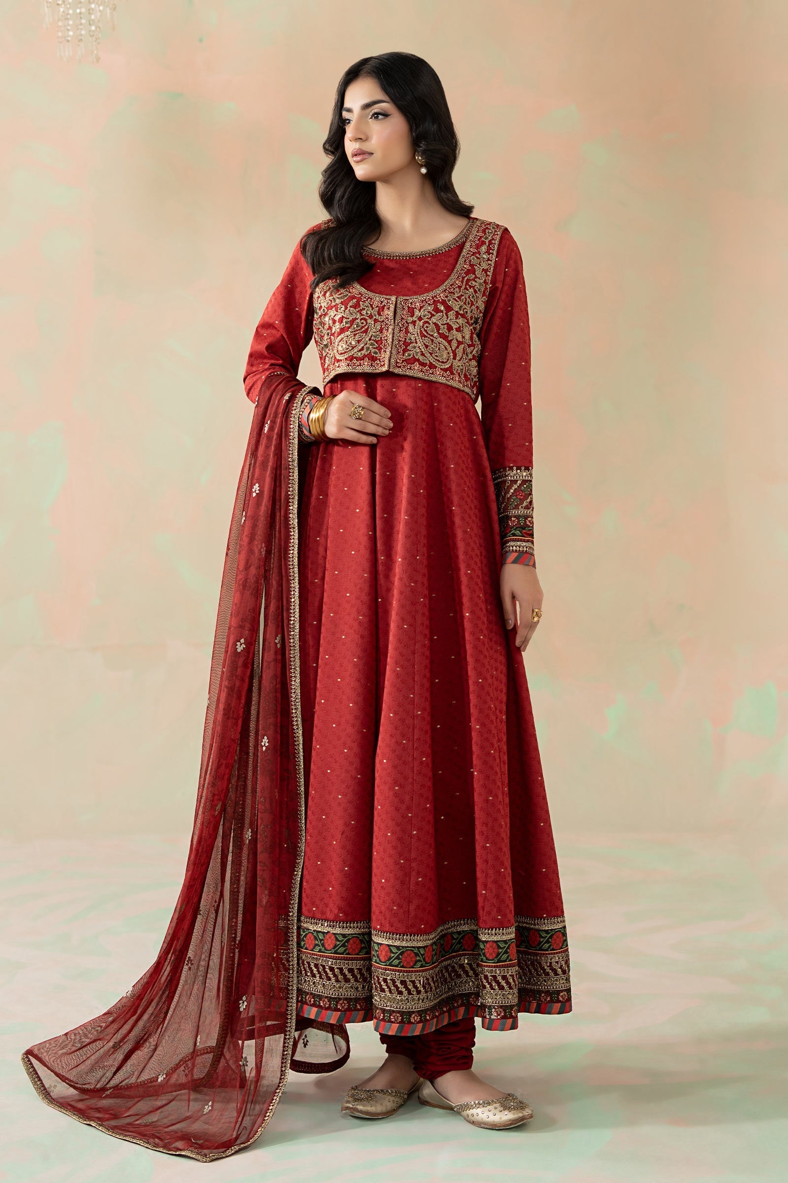 Maria B | Eid Collection 26 | 3 Piece Embroidered Filament Viscose Suit