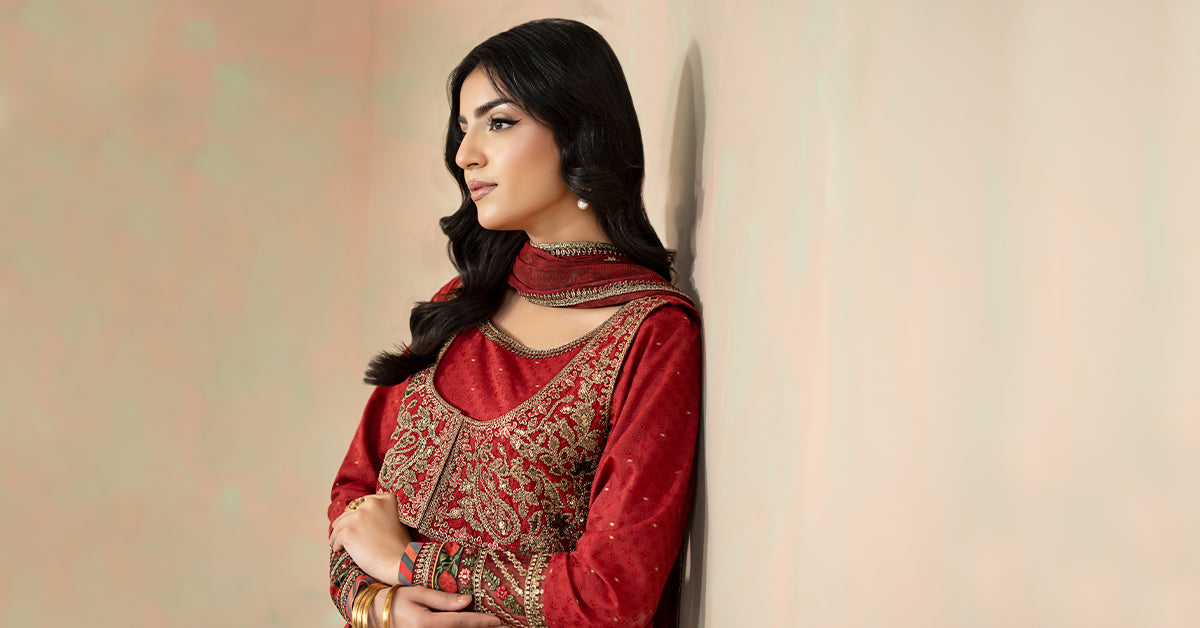 Maria B | Eid Collection 26 | 3 Piece Embroidered Filament Viscose Suit