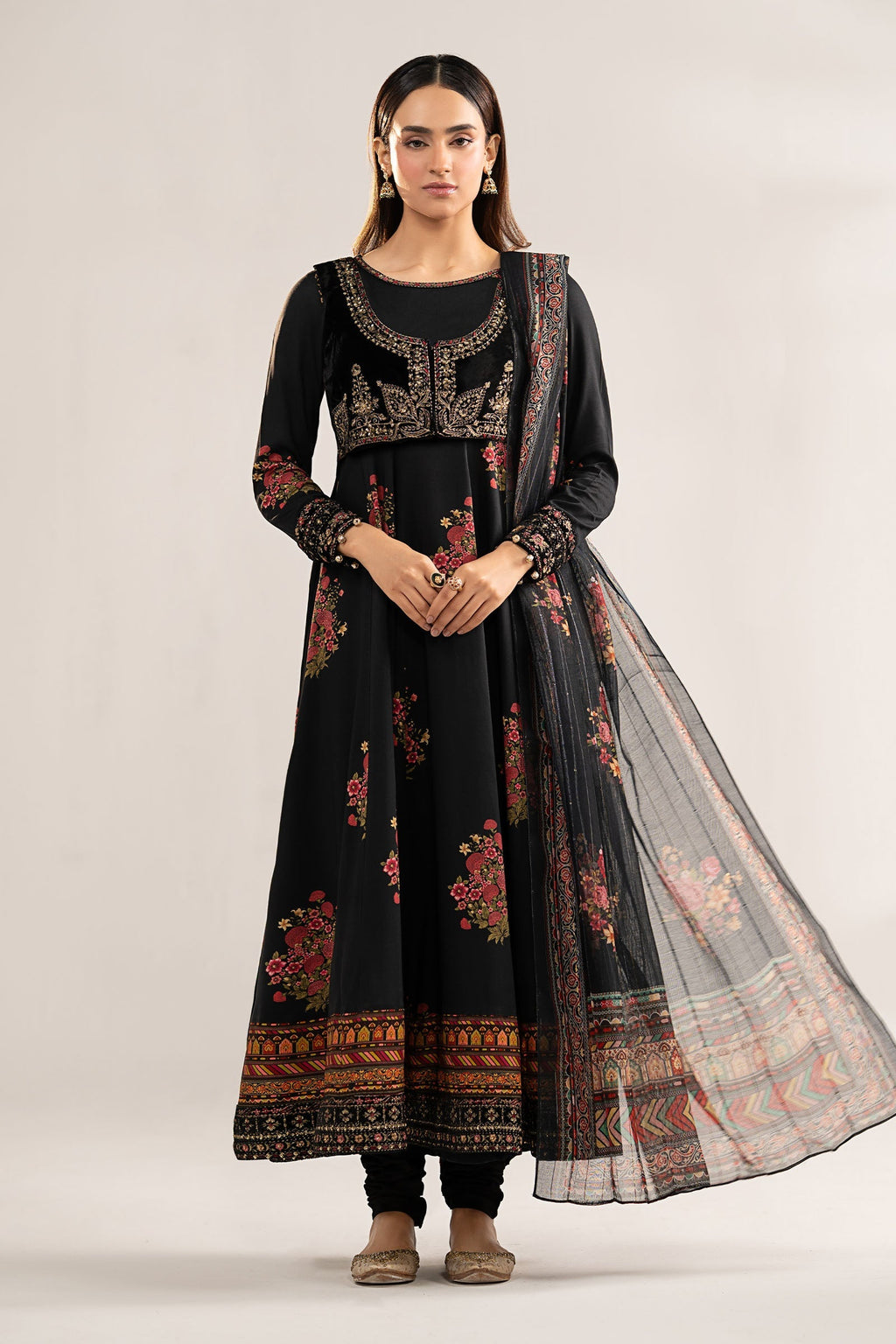 Maria B | Eid Collection 26 | 3 Piece Embroidered Linen Suit