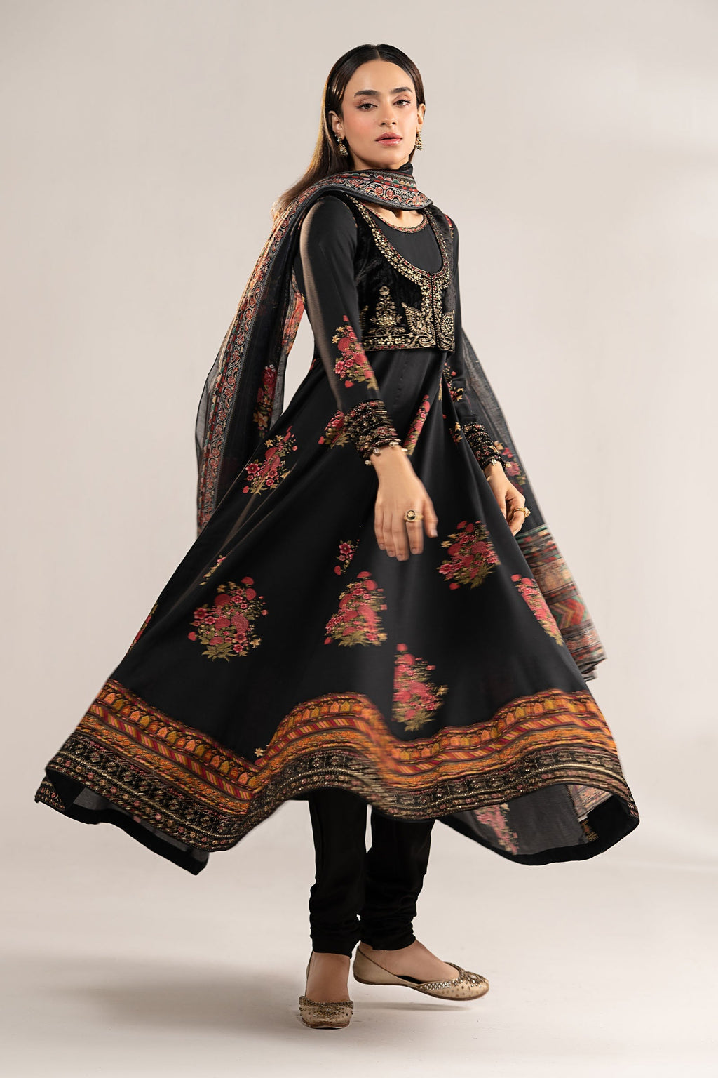 Maria B | Eid Collection 26 | 3 Piece Embroidered Linen Suit