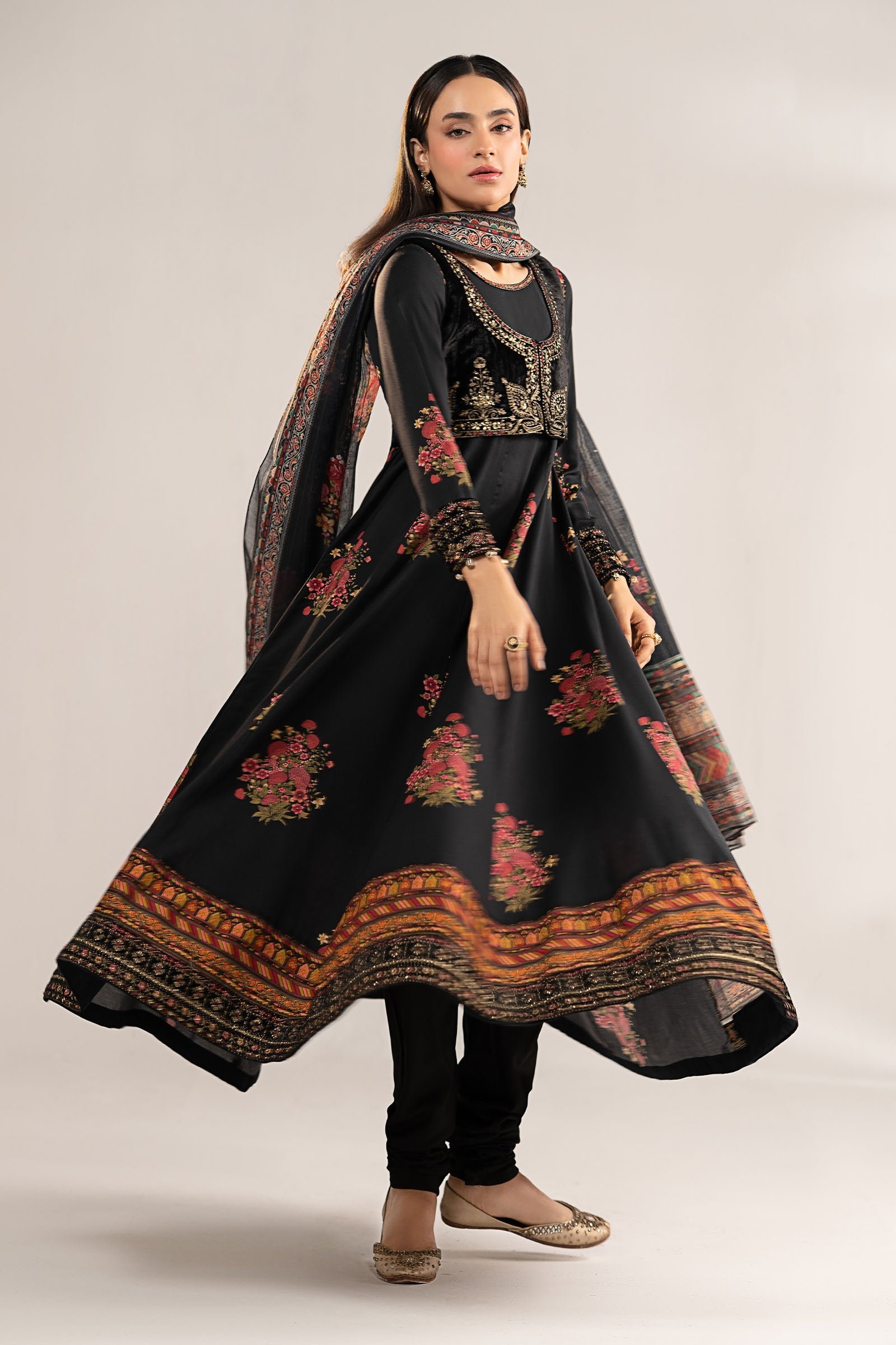 Maria B | Eid Collection 26 | 3 Piece Embroidered Linen Suit