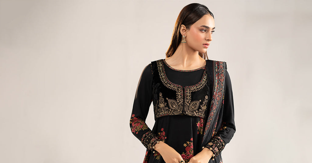 Maria B | Eid Collection 26 | 3 Piece Embroidered Linen Suit