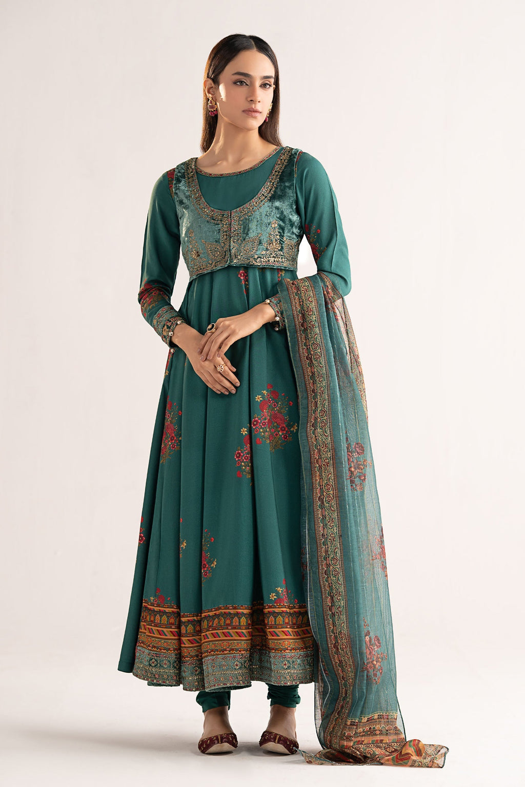 Maria B | Eid Collection 26 | 3 Piece Embroidered Linen Suit
