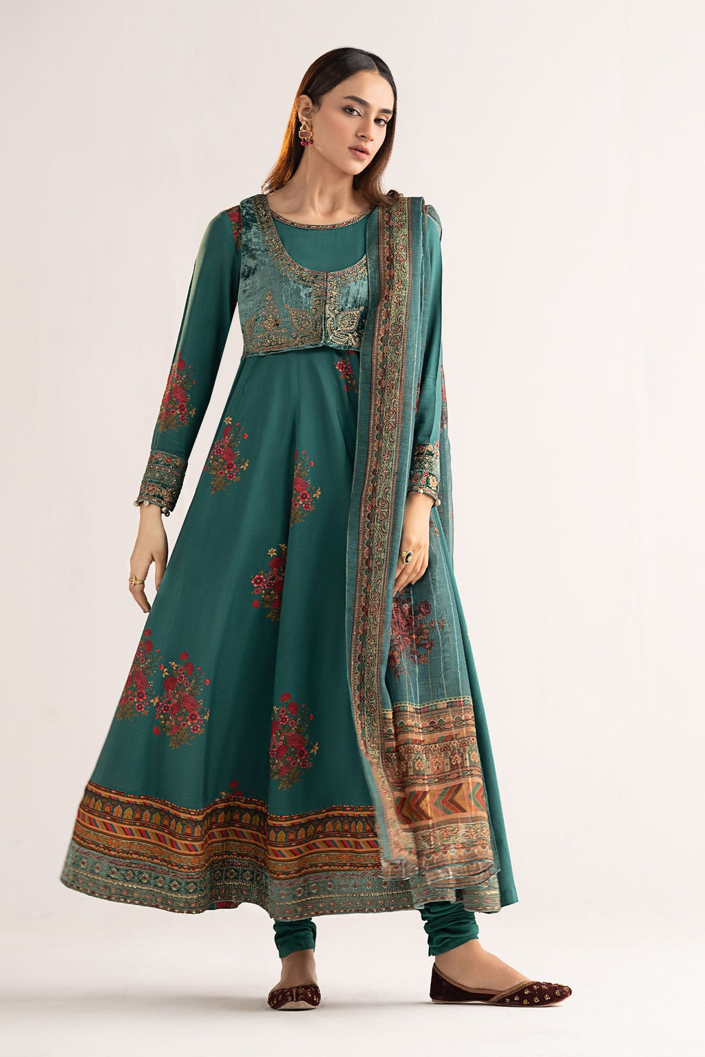 Maria B | Eid Collection 26 | 3 Piece Embroidered Linen Suit
