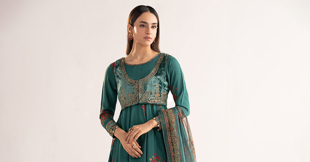 Maria B | Eid Collection 26 | 3 Piece Embroidered Linen Suit