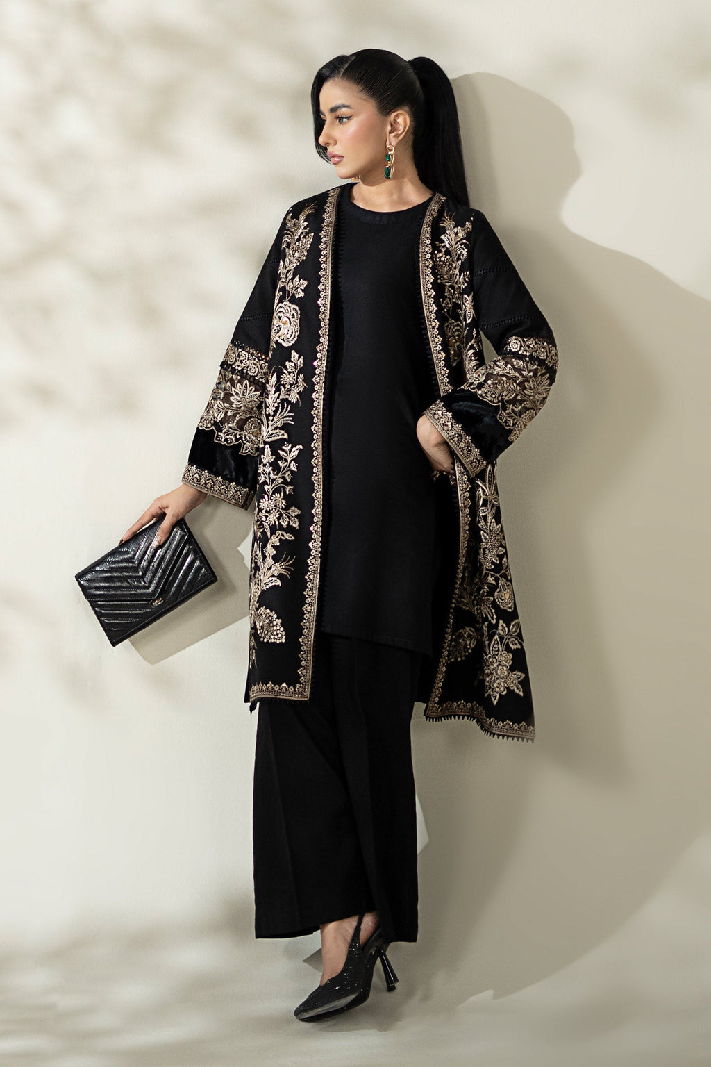 Maria B | Luxury Winter Pret 25 | DW-W25-43-Black