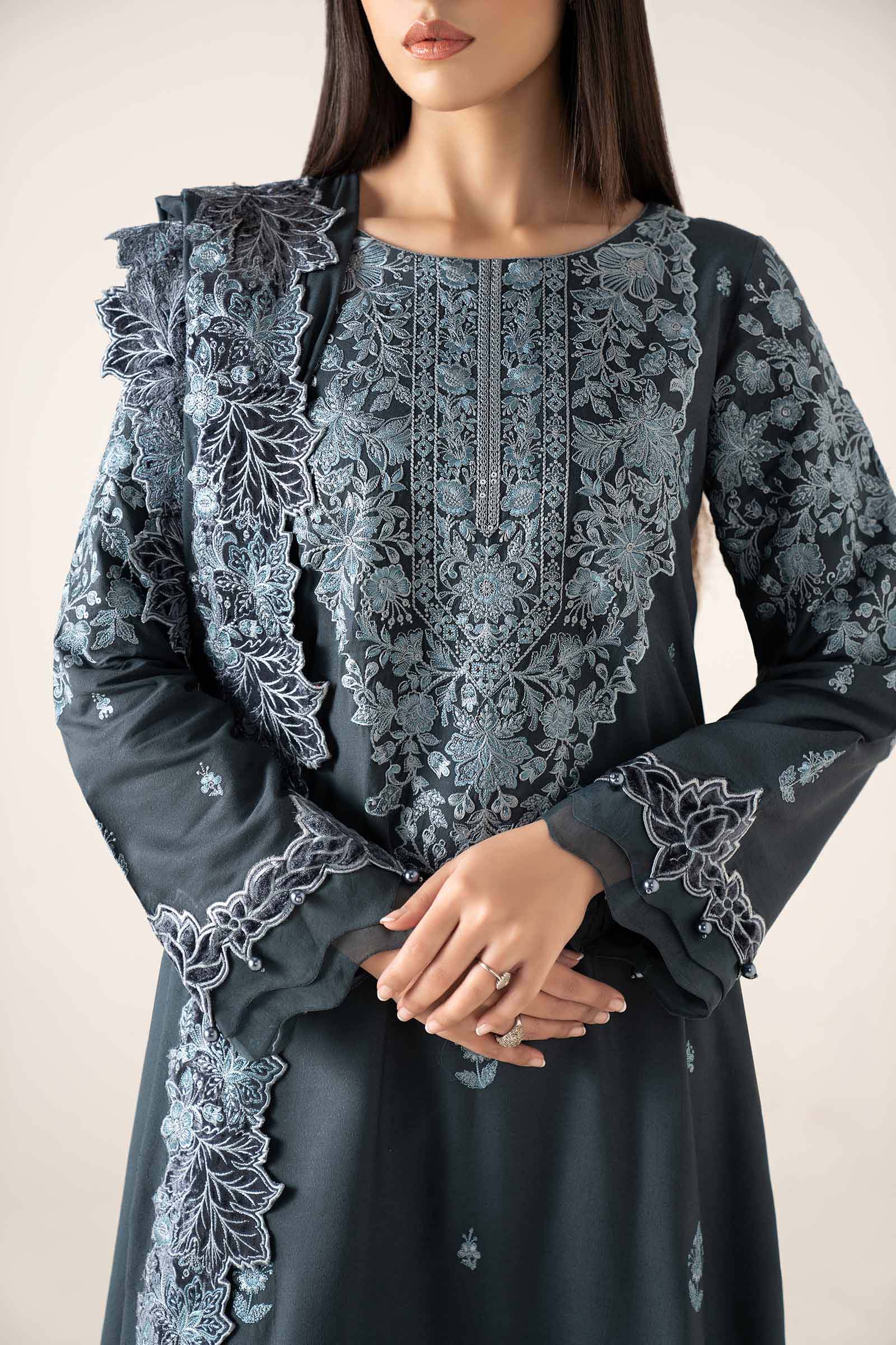 Maria B | Eid Collection 26 | 3 Piece Embroidered Karandi Suit