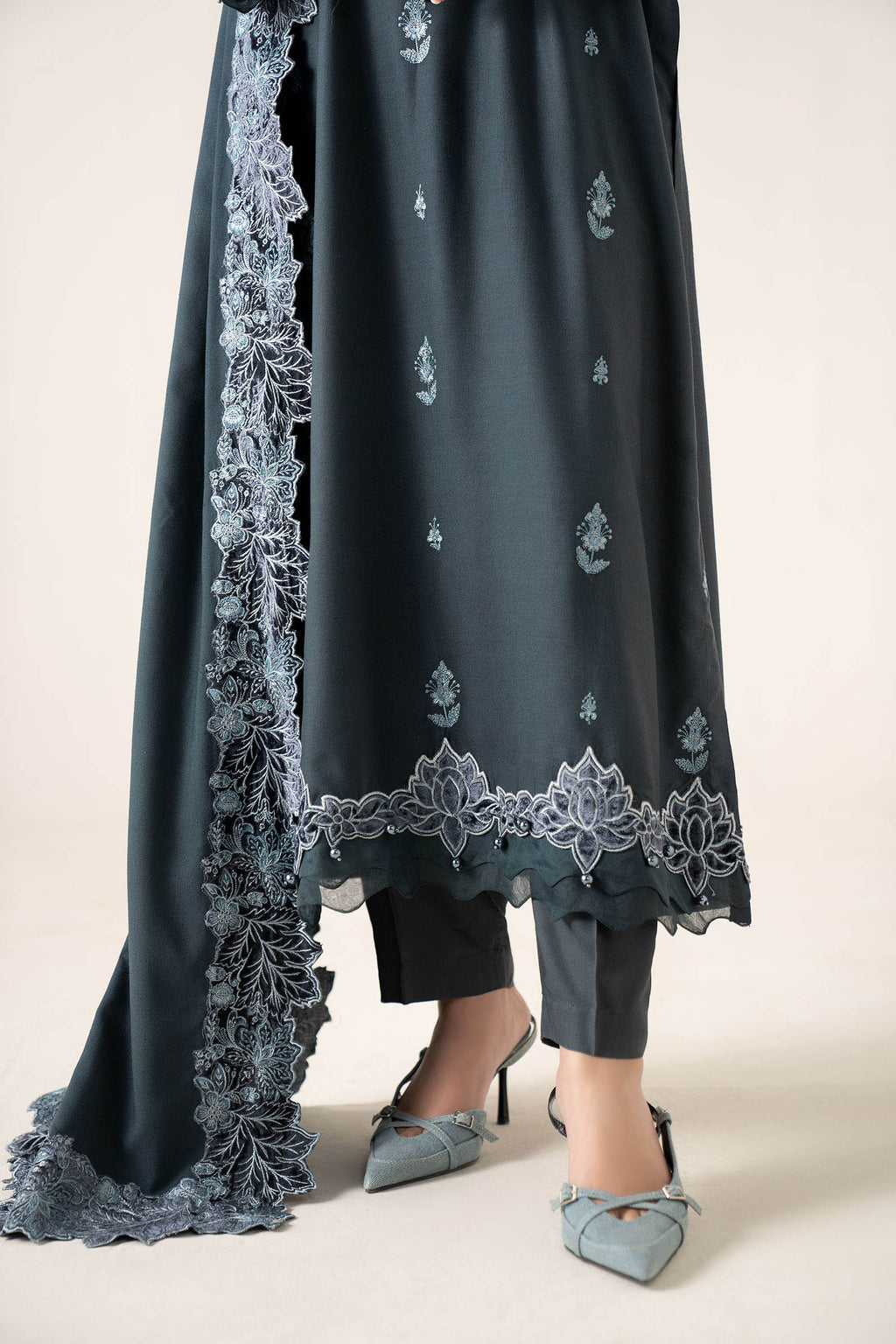 Maria B | Eid Collection 26 | 3 Piece Embroidered Karandi Suit