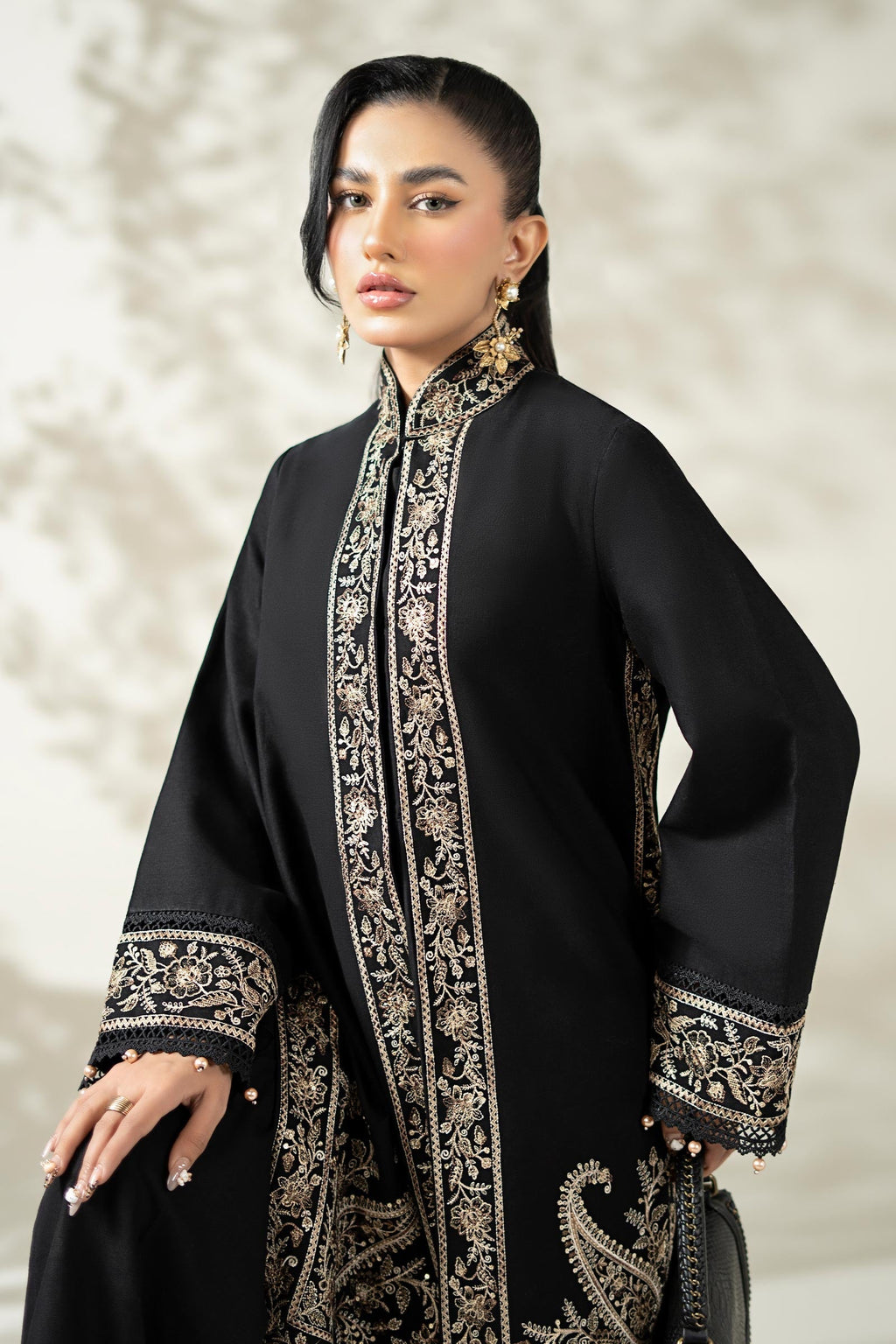 Maria B | Luxury Winter Pret 25 | DW-W25-49-Black