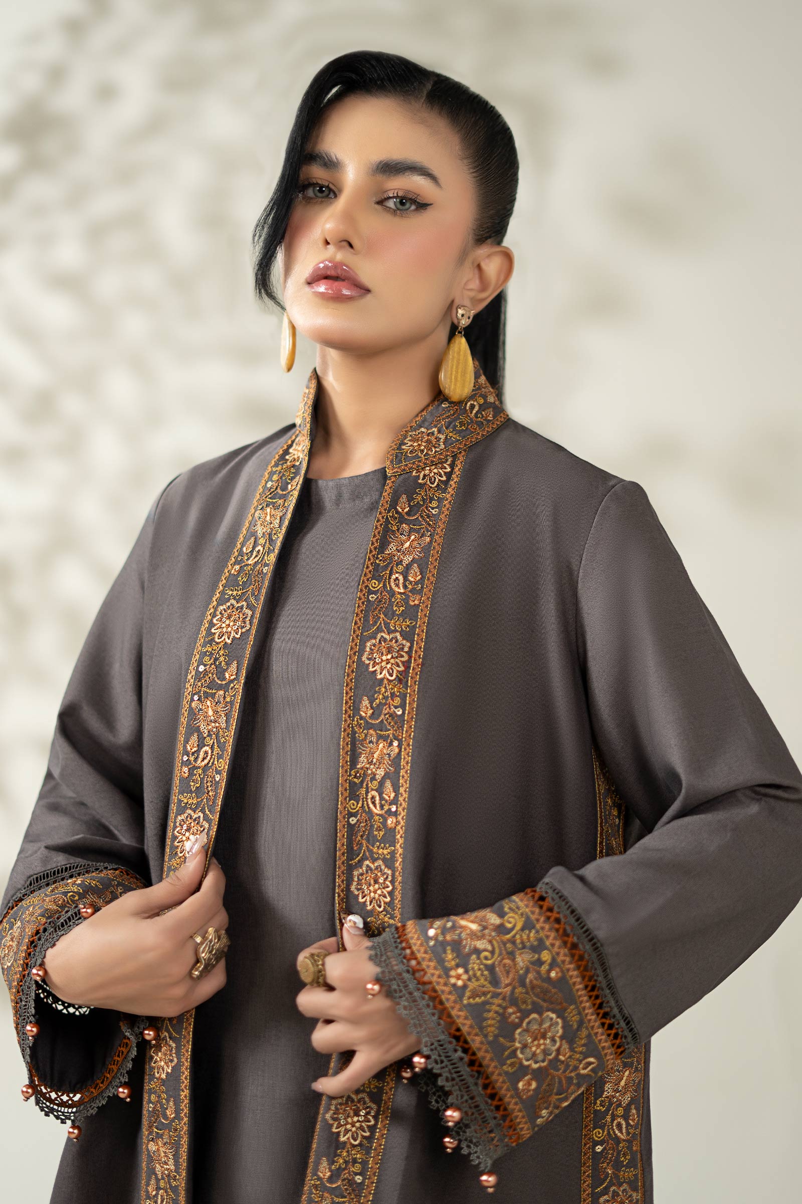 Maria B | Pre Fall Dresses | 3 Piece Embroidered Khaddar Suit ZZ