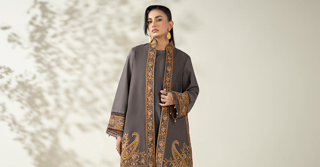 Maria B | Luxury Winter Pret 25 | DW-W25-49-Grey