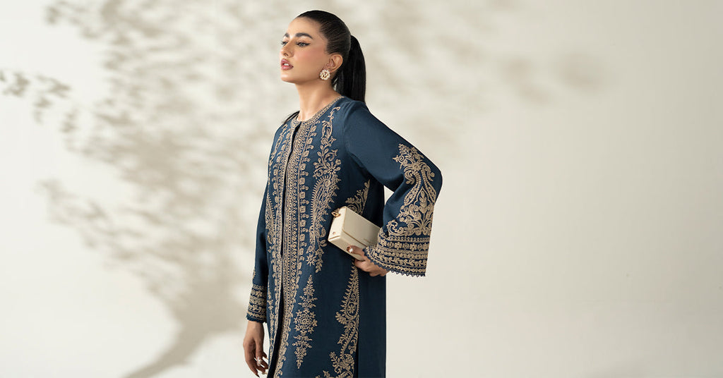 Maria B | Luxury Winter Pret 25 | DW-W25-58-Blue