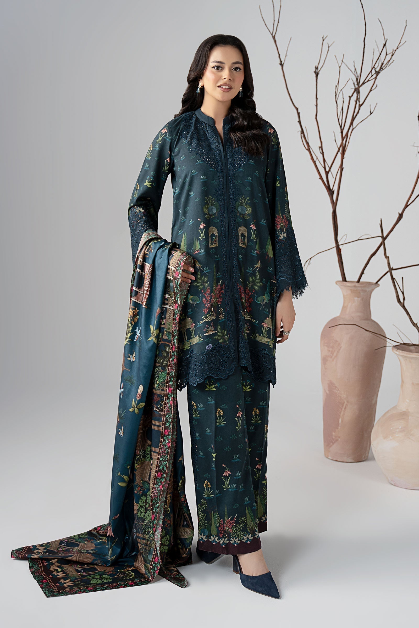 Maria B | Luxury Winter Pret 25 | DW-W25-59-Teal