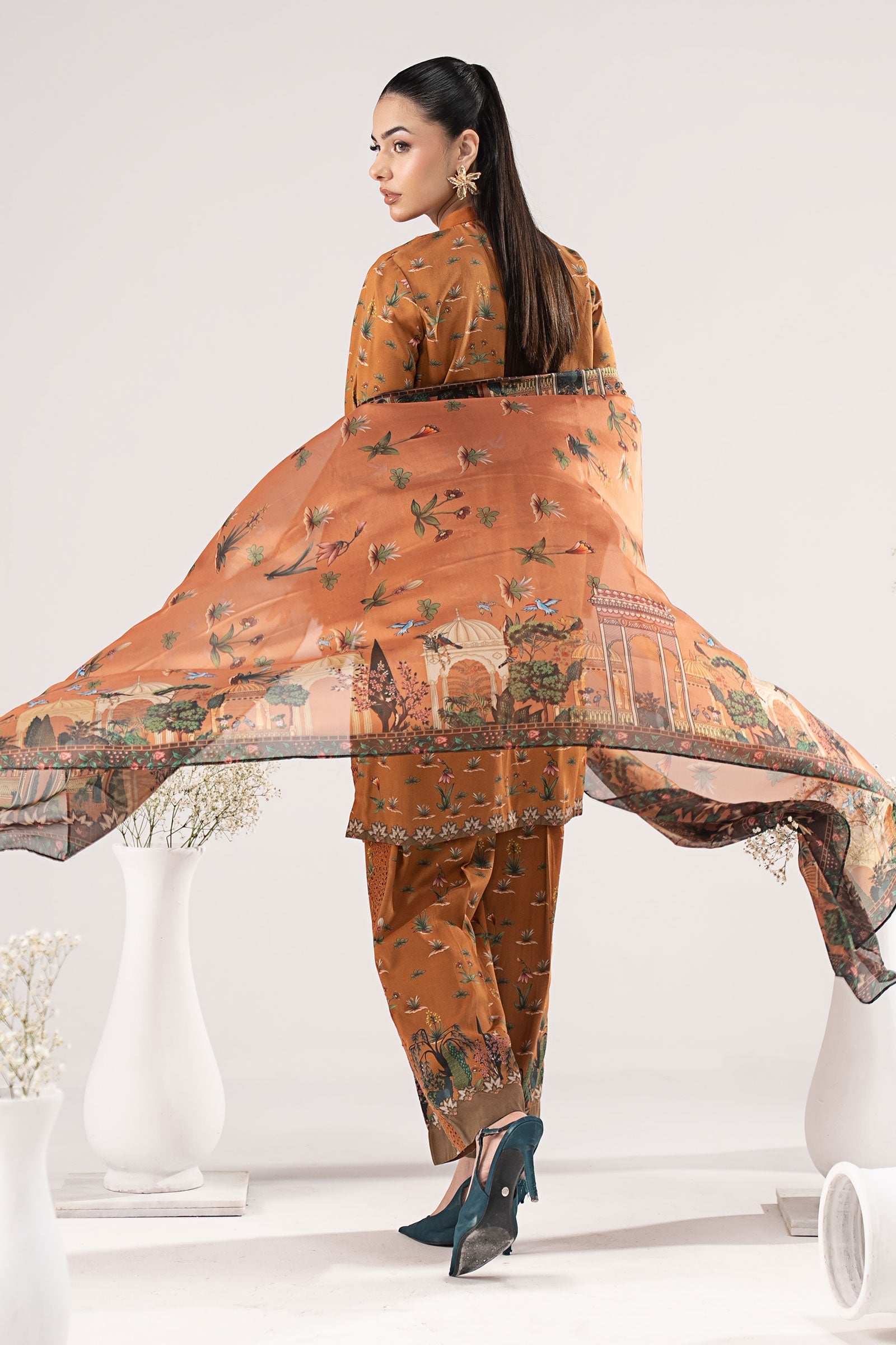 Maria B | Eid Collection 26 | 3 Piece Embroidered Linen Suit
