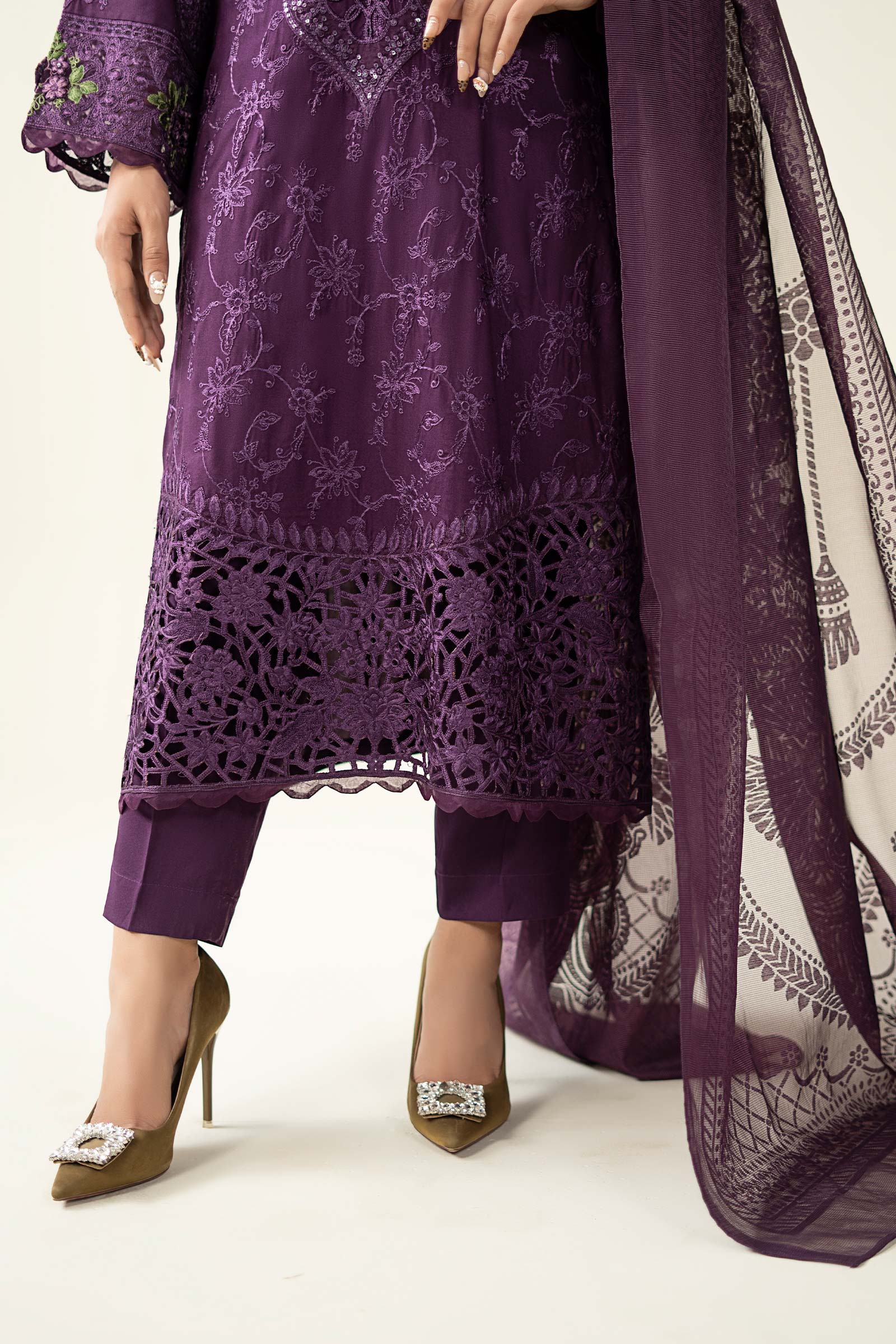 Maria B | Pre Fall 25 | Linen Suit- W25-74