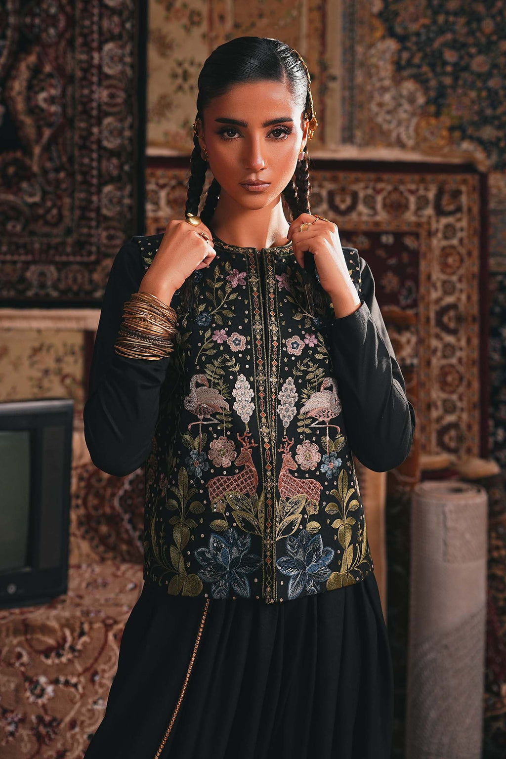 Maria B | Eid Collection 26 | 3 Piece Embroidered Khaddar Suit