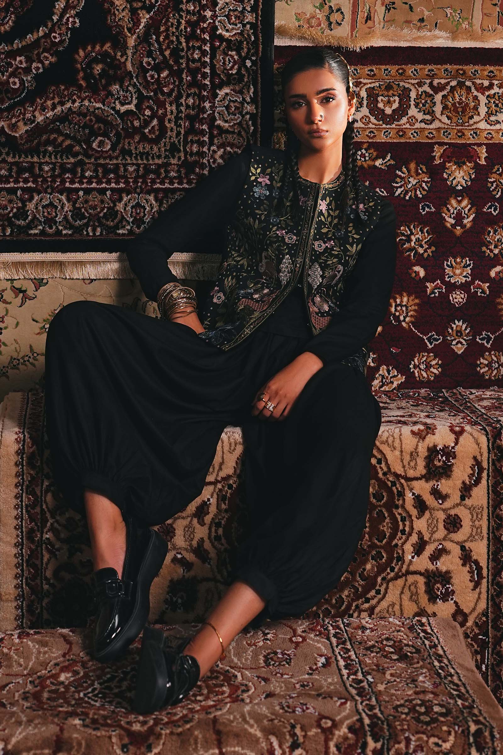 Maria B | Eid Collection 26 | 3 Piece Embroidered Khaddar Suit