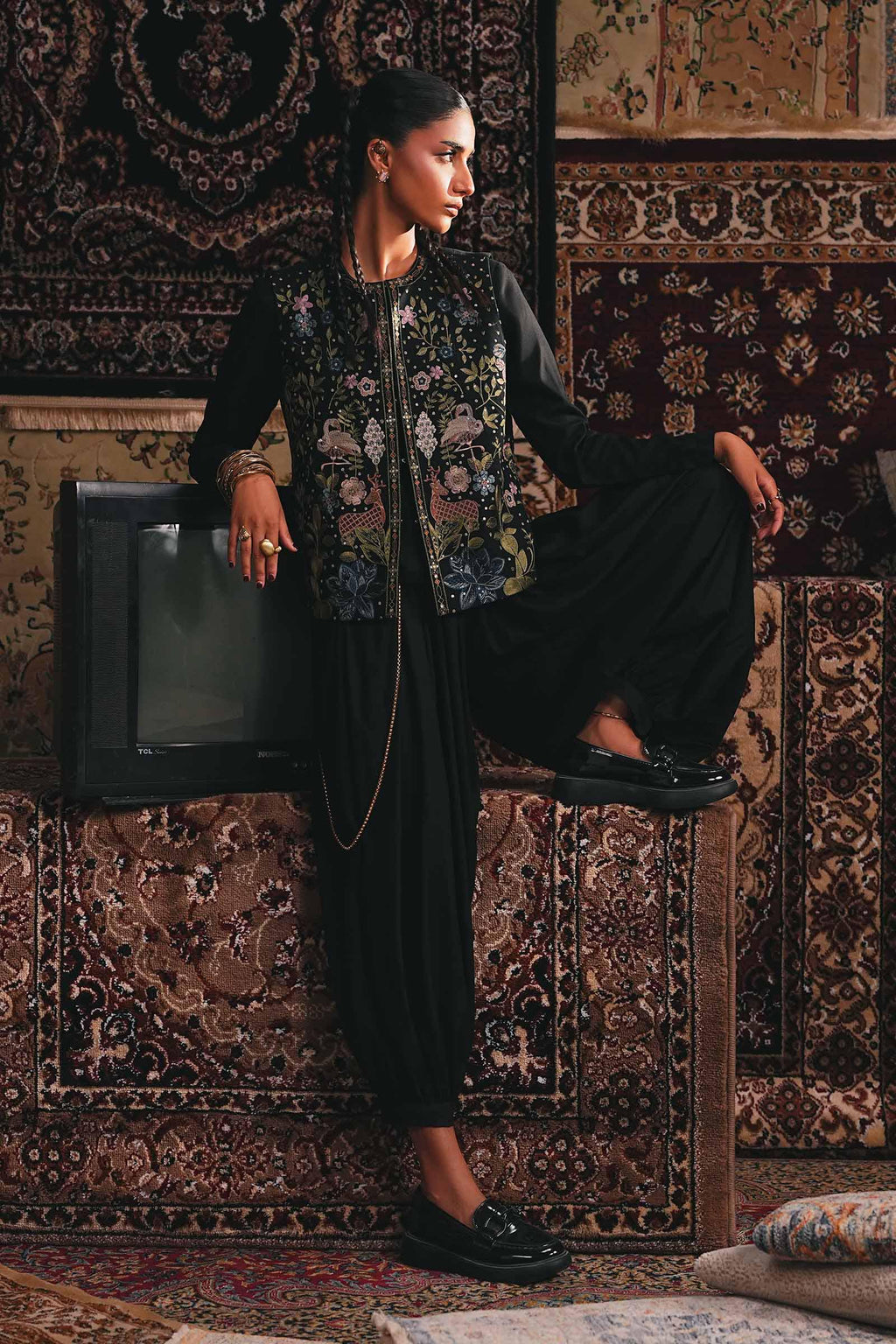 Maria B | Eid Collection 26 | 3 Piece Embroidered Khaddar Suit
