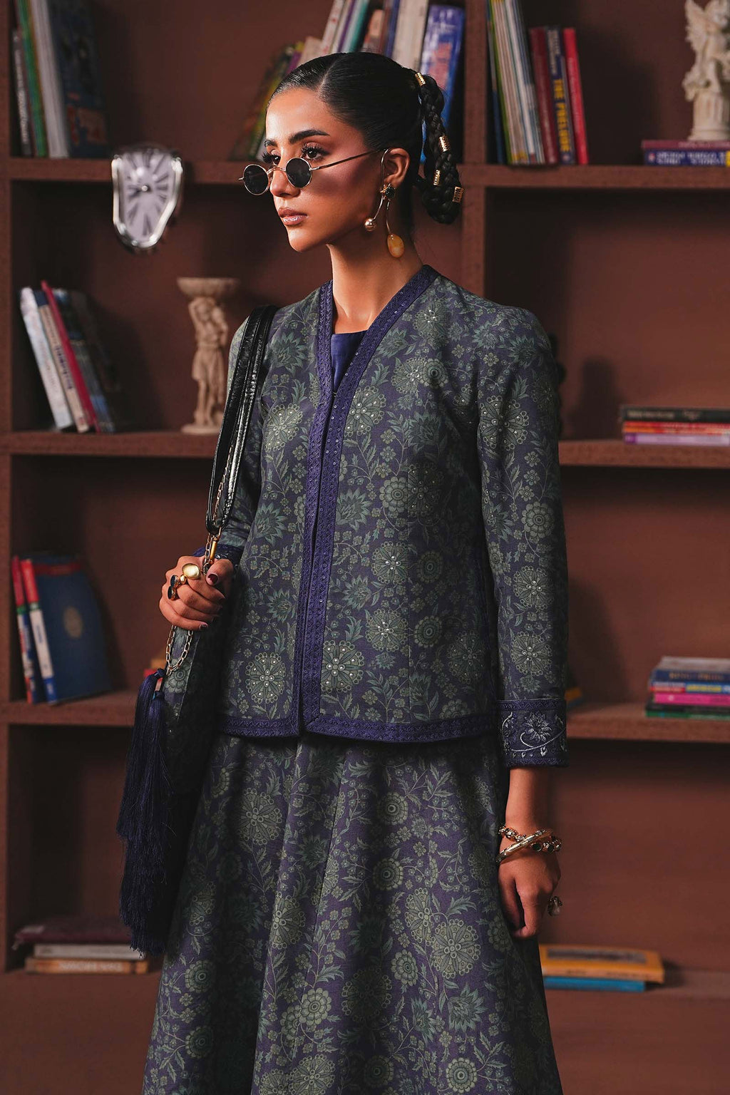 Maria B | Eid Collection 26 | Embroidered Pk Raw Silk Skirt Set