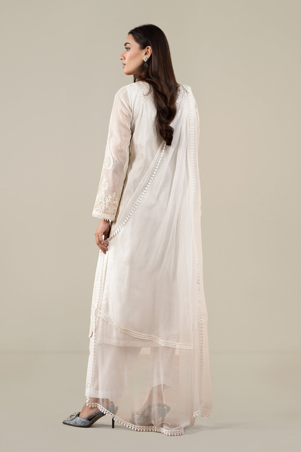 Maria B | Luxury Winter Pret 25 | DW-EA25-76-Off White